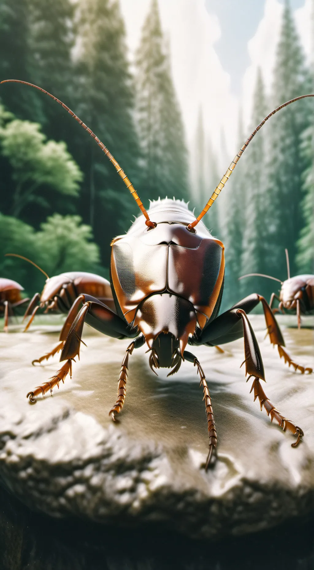 ai character: cockroach army background