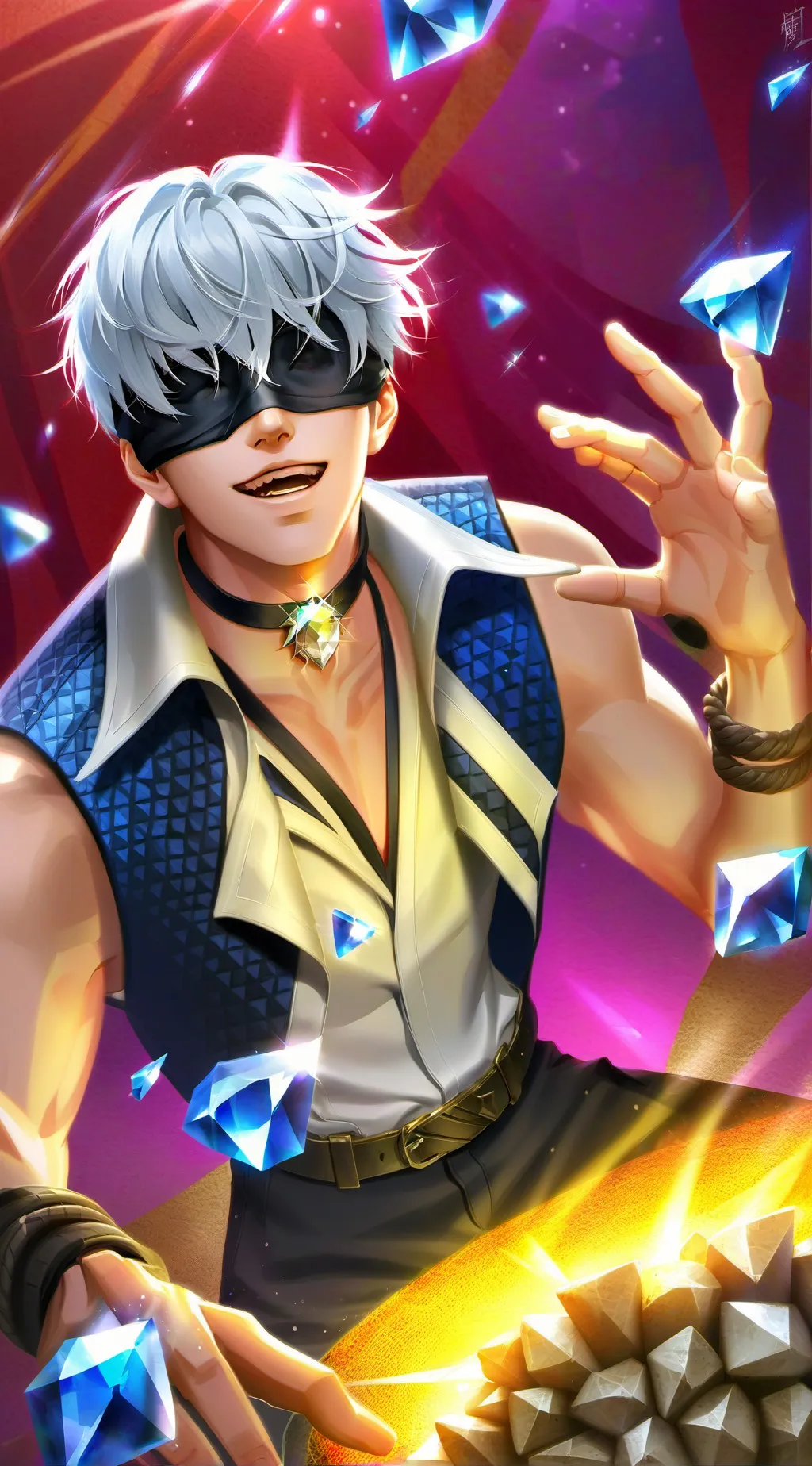 ai character: Gojo Satoru background