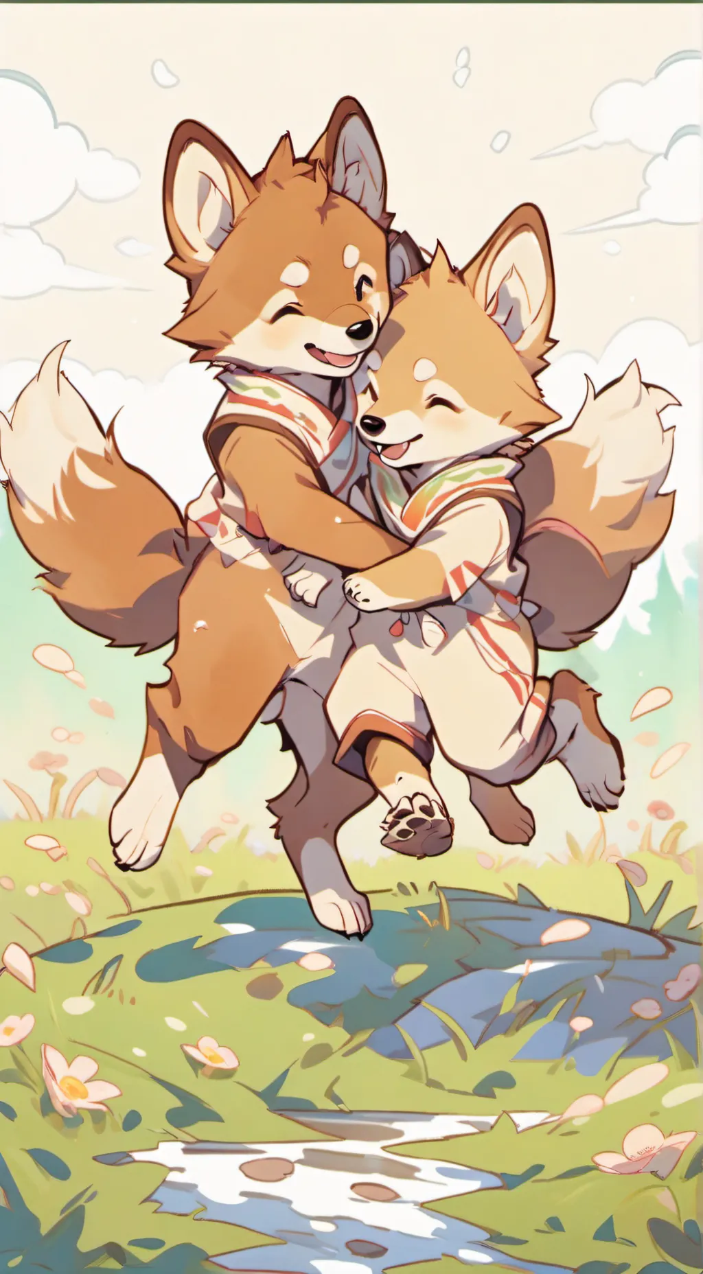 ai character: Milo & Mako background