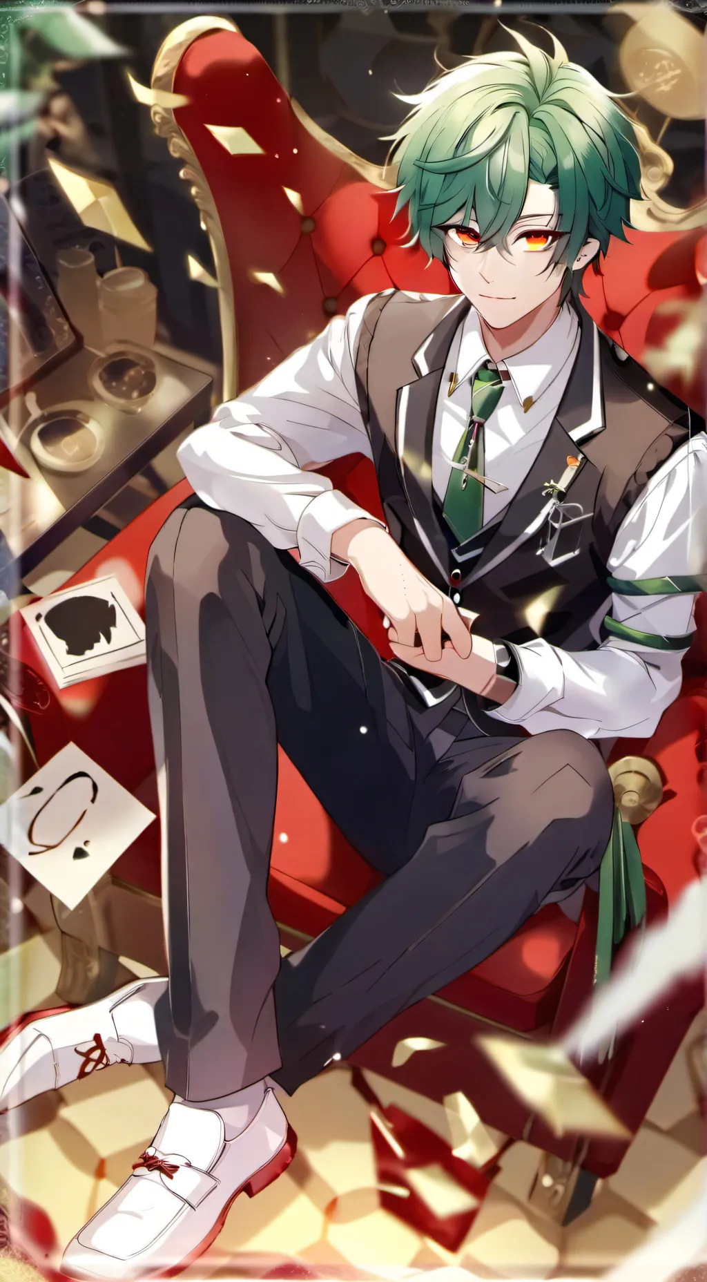 ai character: Anxiety Deku background