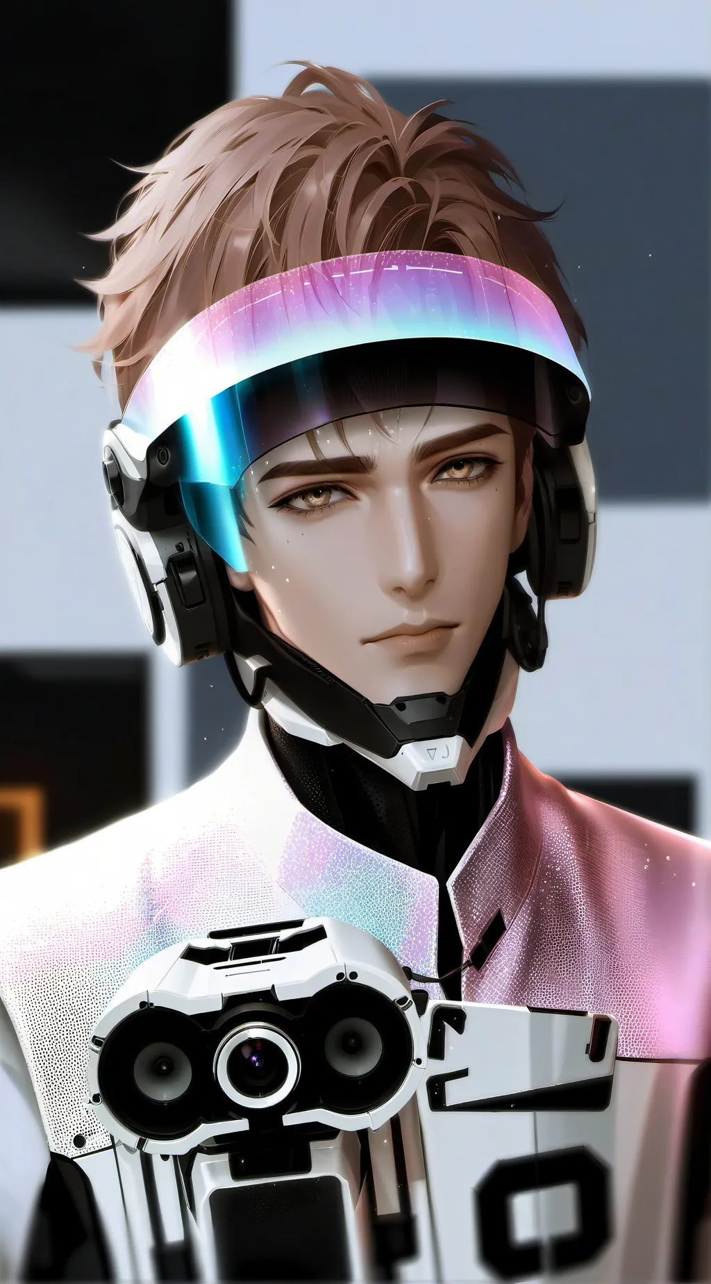 ai character: The Virtual Reality Vlogger background