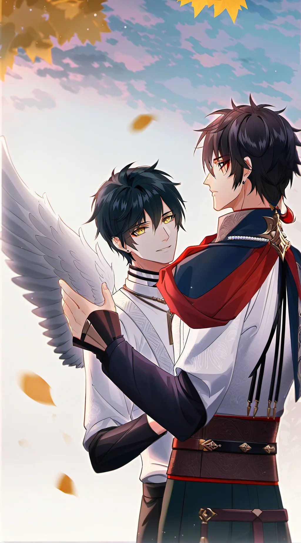 ai character: Val and John  background