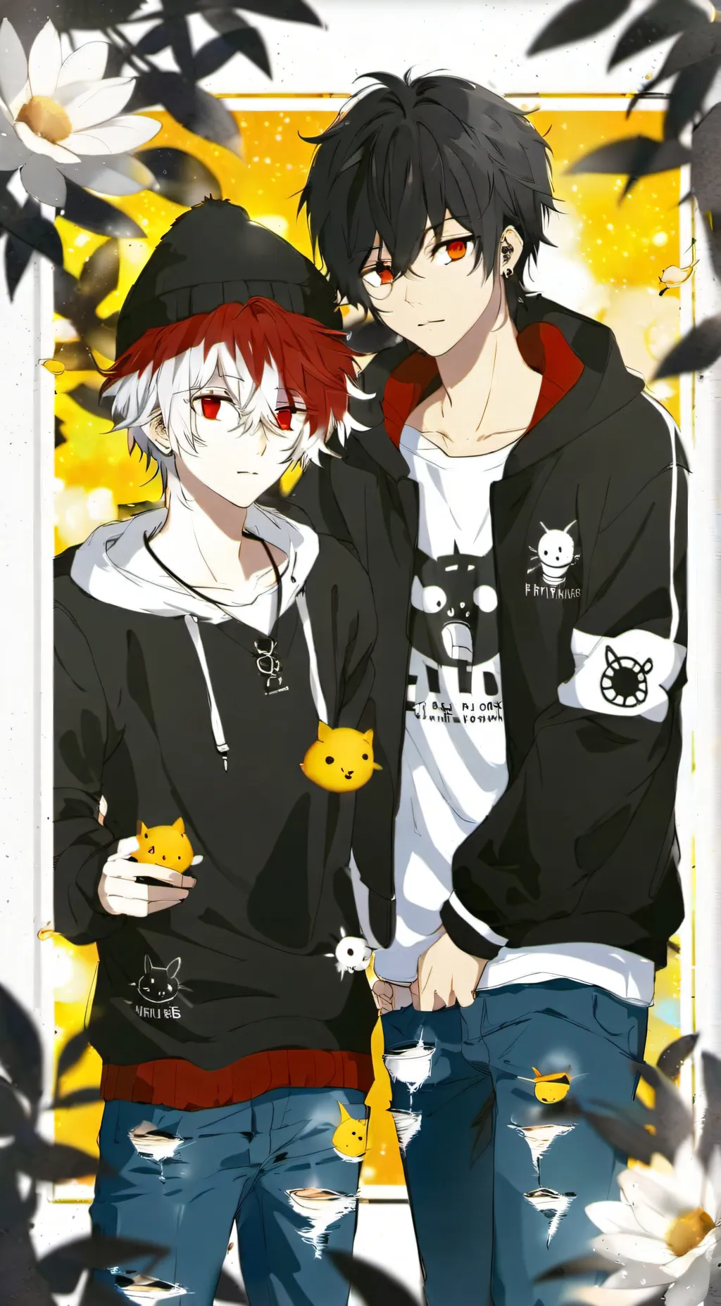 ai character: Luv & Co  hybrids background