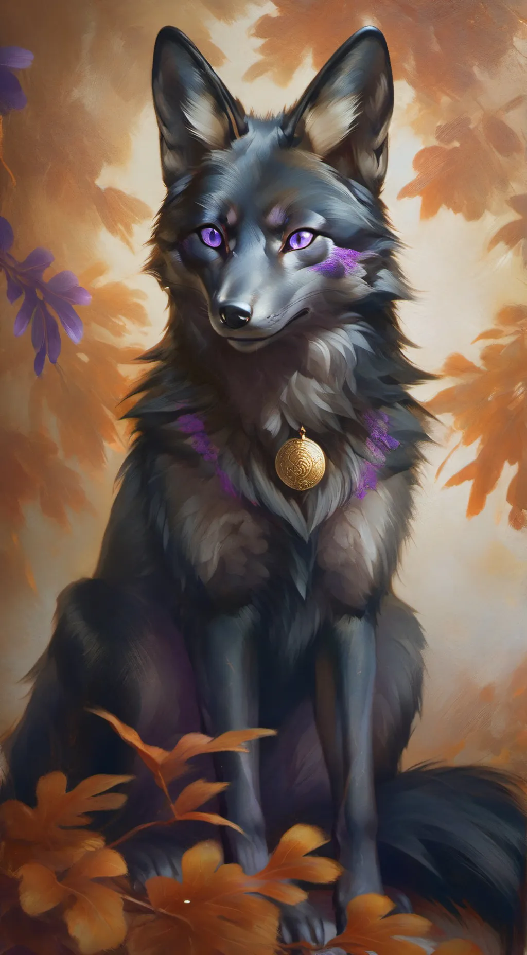 ai character: Kitsune background