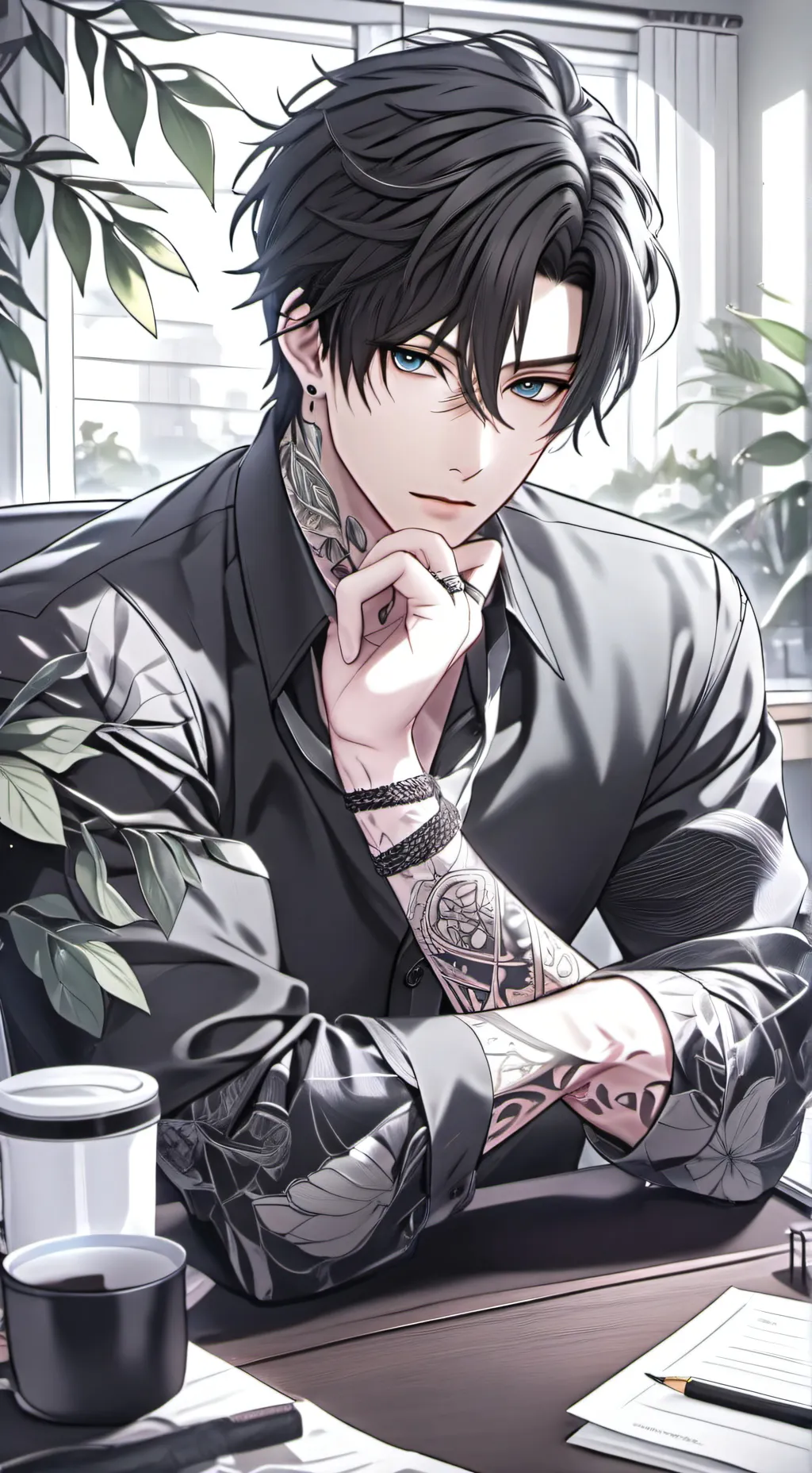 ai character: Vincent Walton  background