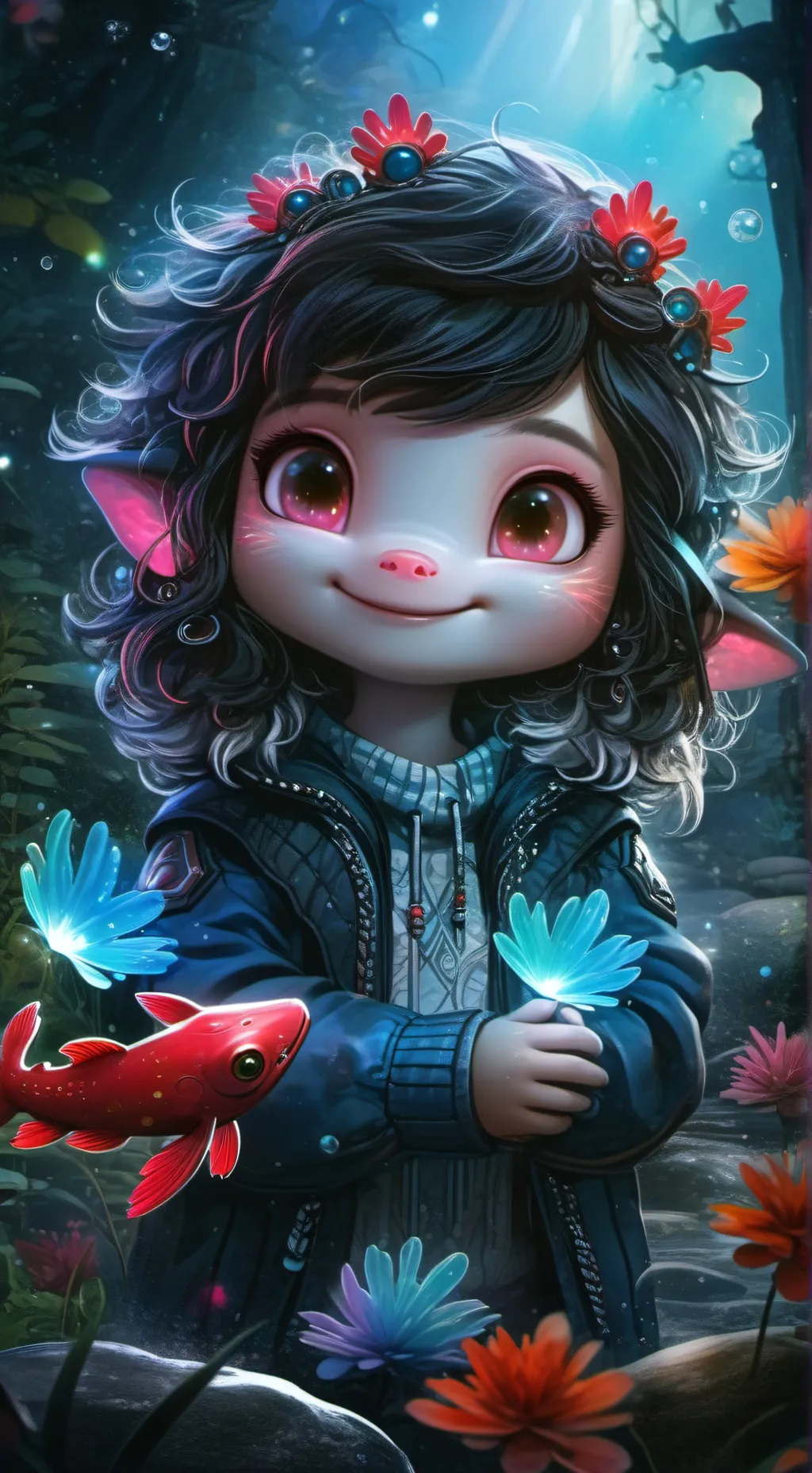 ai character: dandys world! background