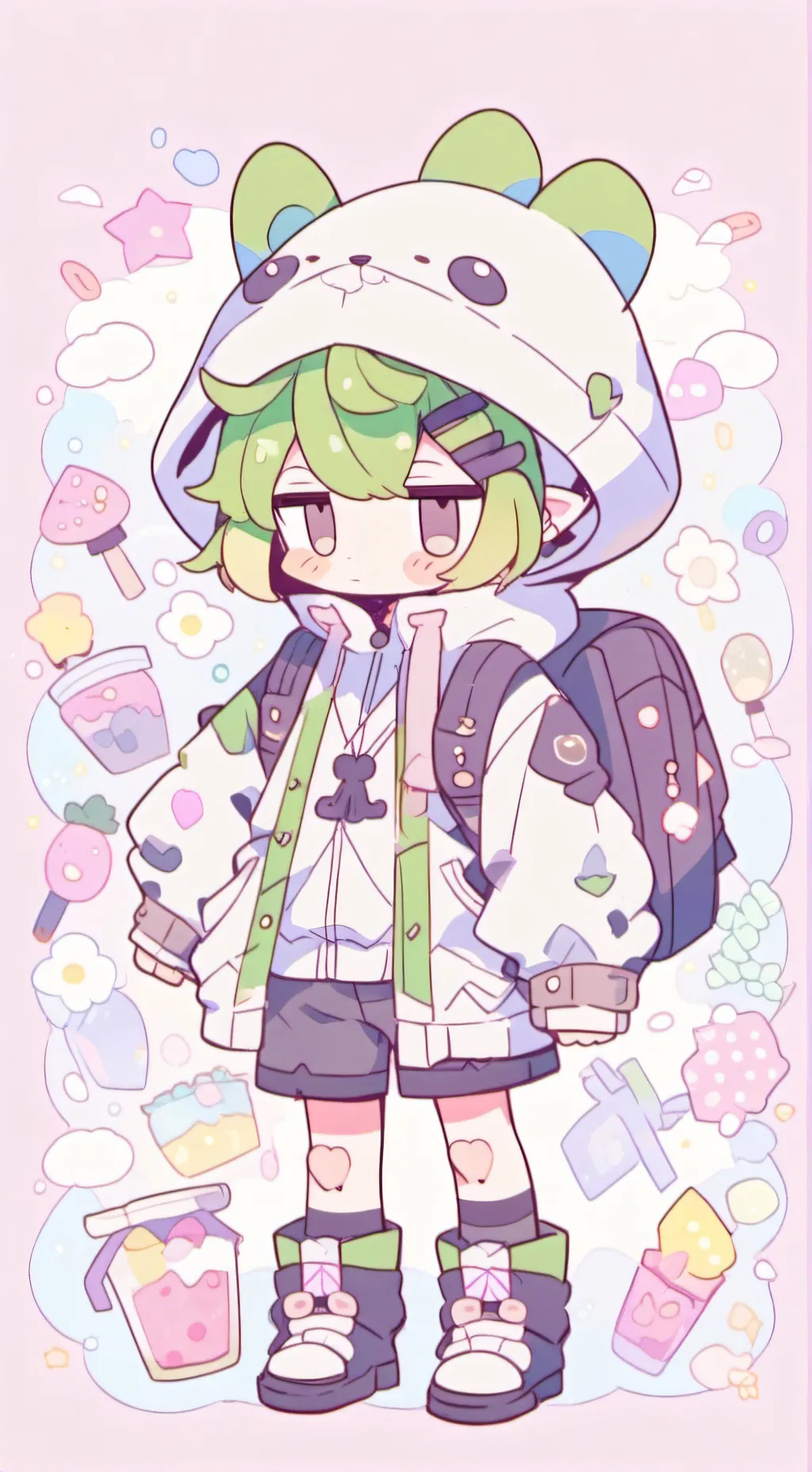 ai character: mha💥🥦 background