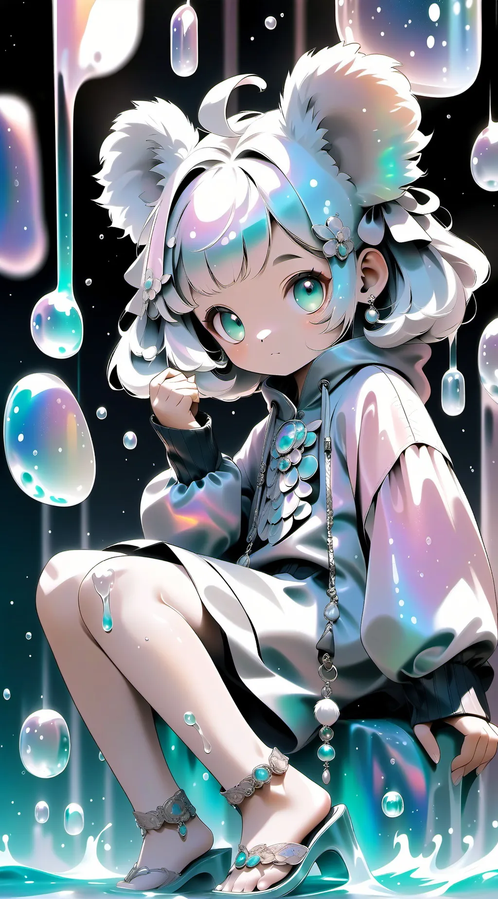 ai character: 🌹kid koala background