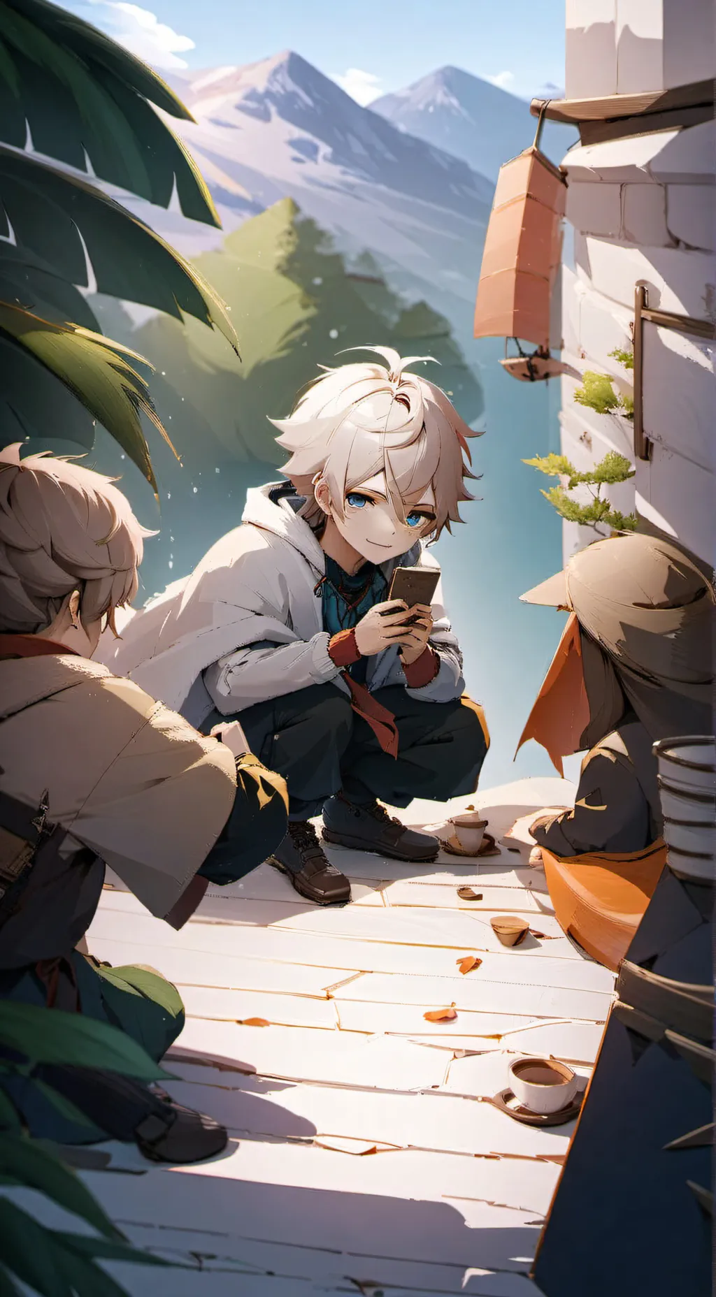 ai character: Jihony  background
