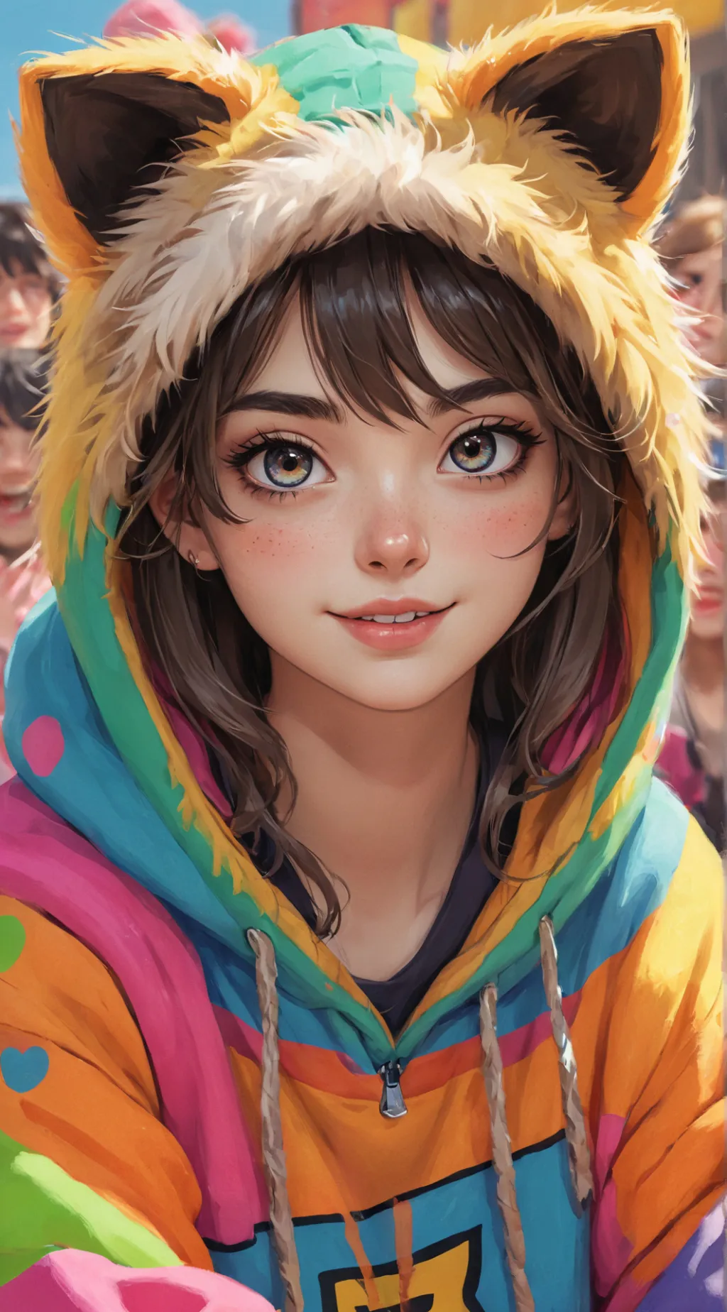ai character: CuteRude background