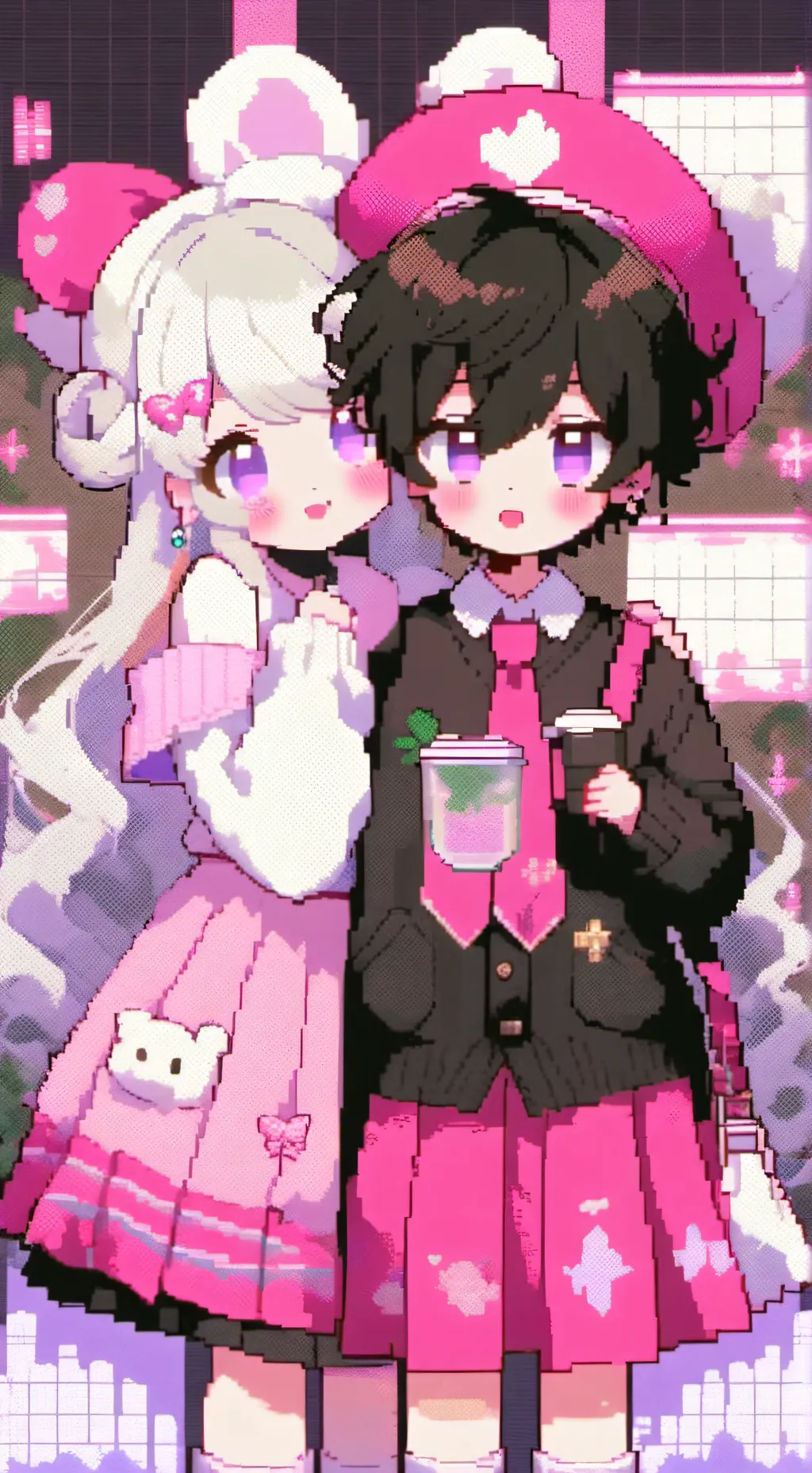 ai character: Alex & Zoey background