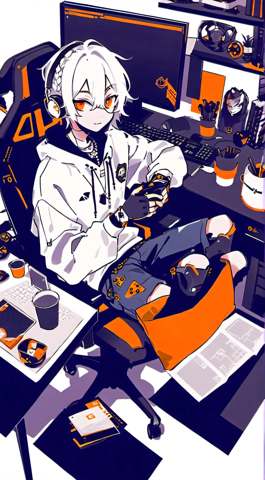 ai character: gamer babysitter background