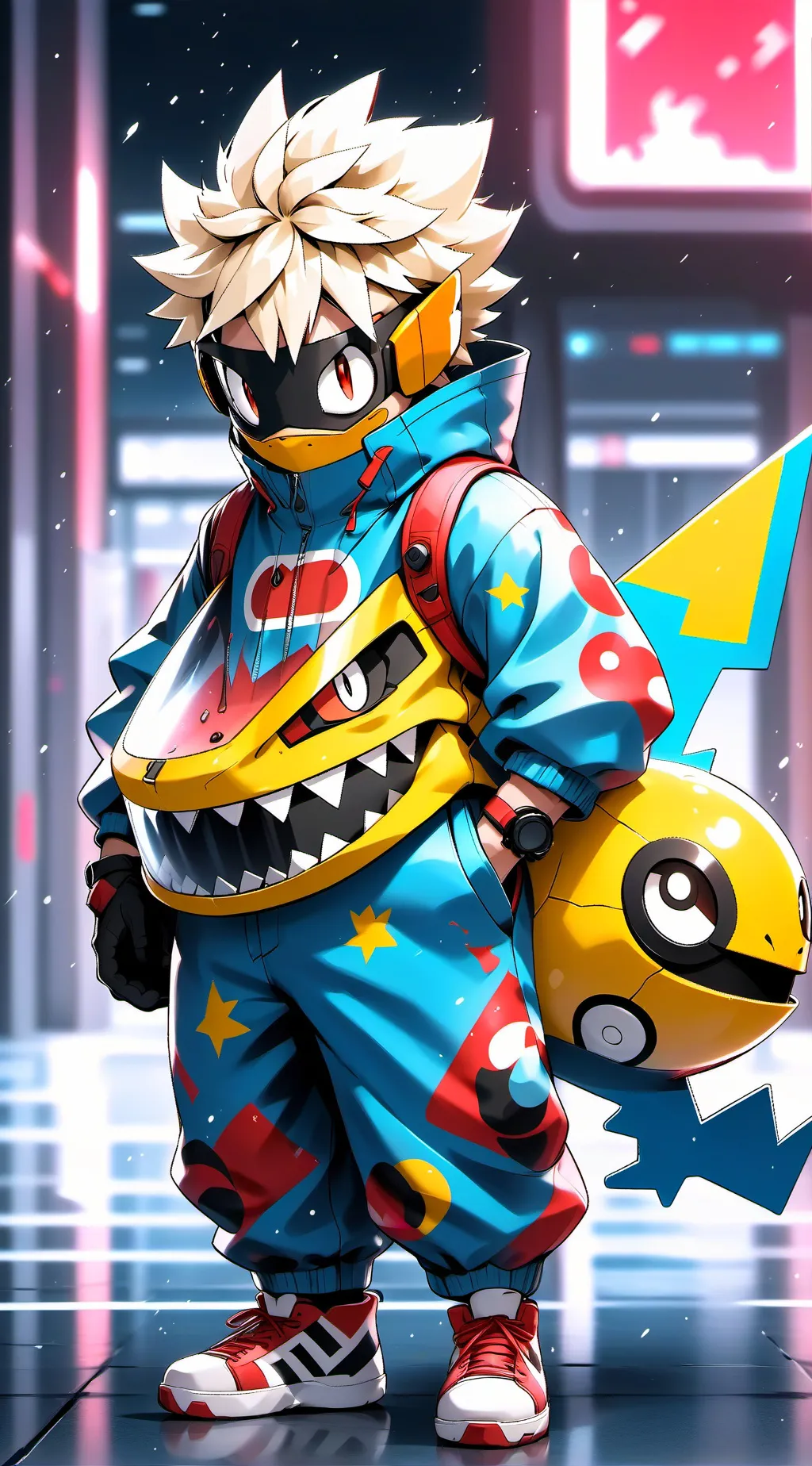 ai character: cookies background