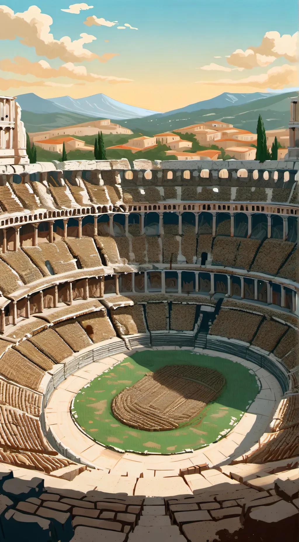 ai character: ancient rome background