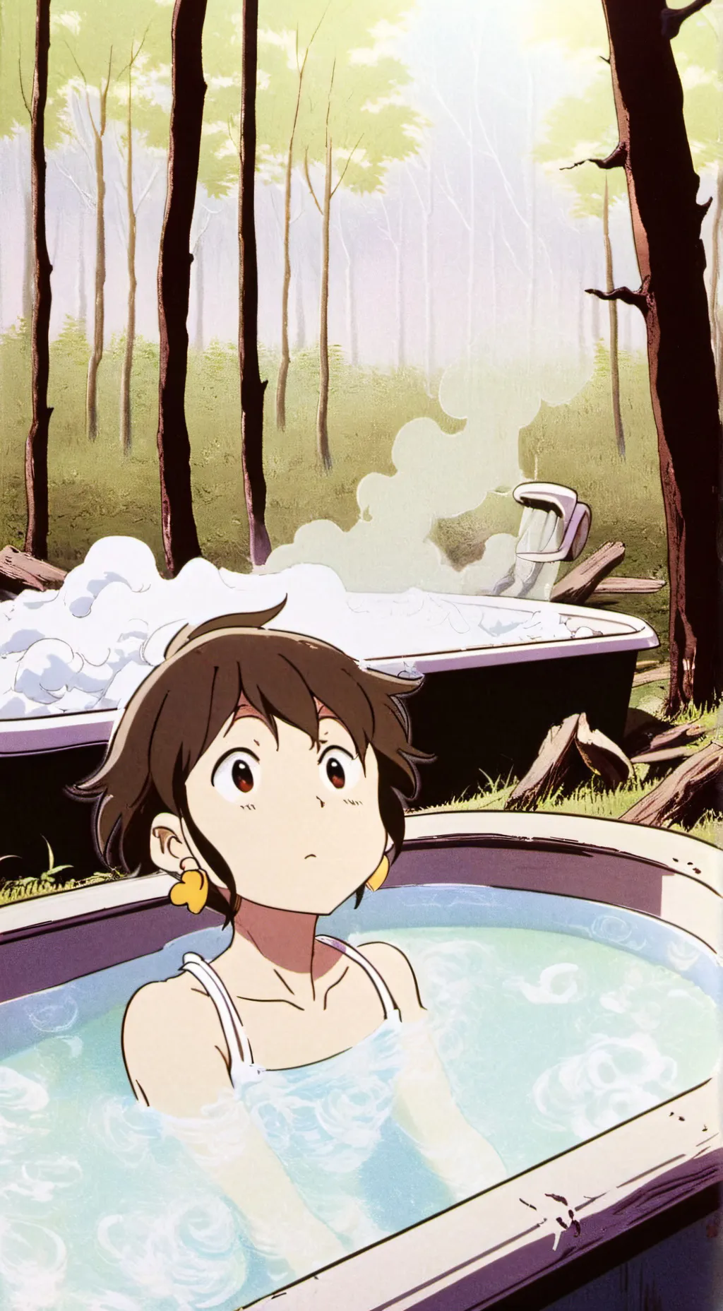 ai character: kny hotsprings background