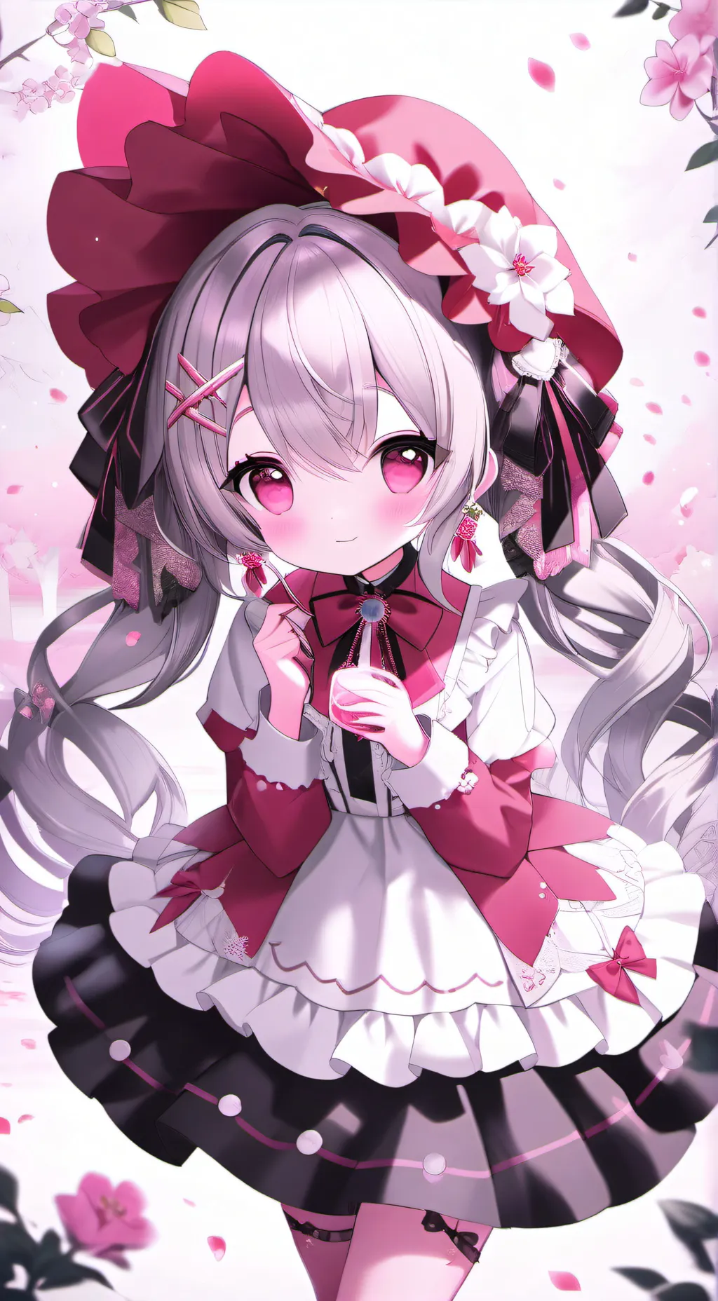 ai character: Big girl  background