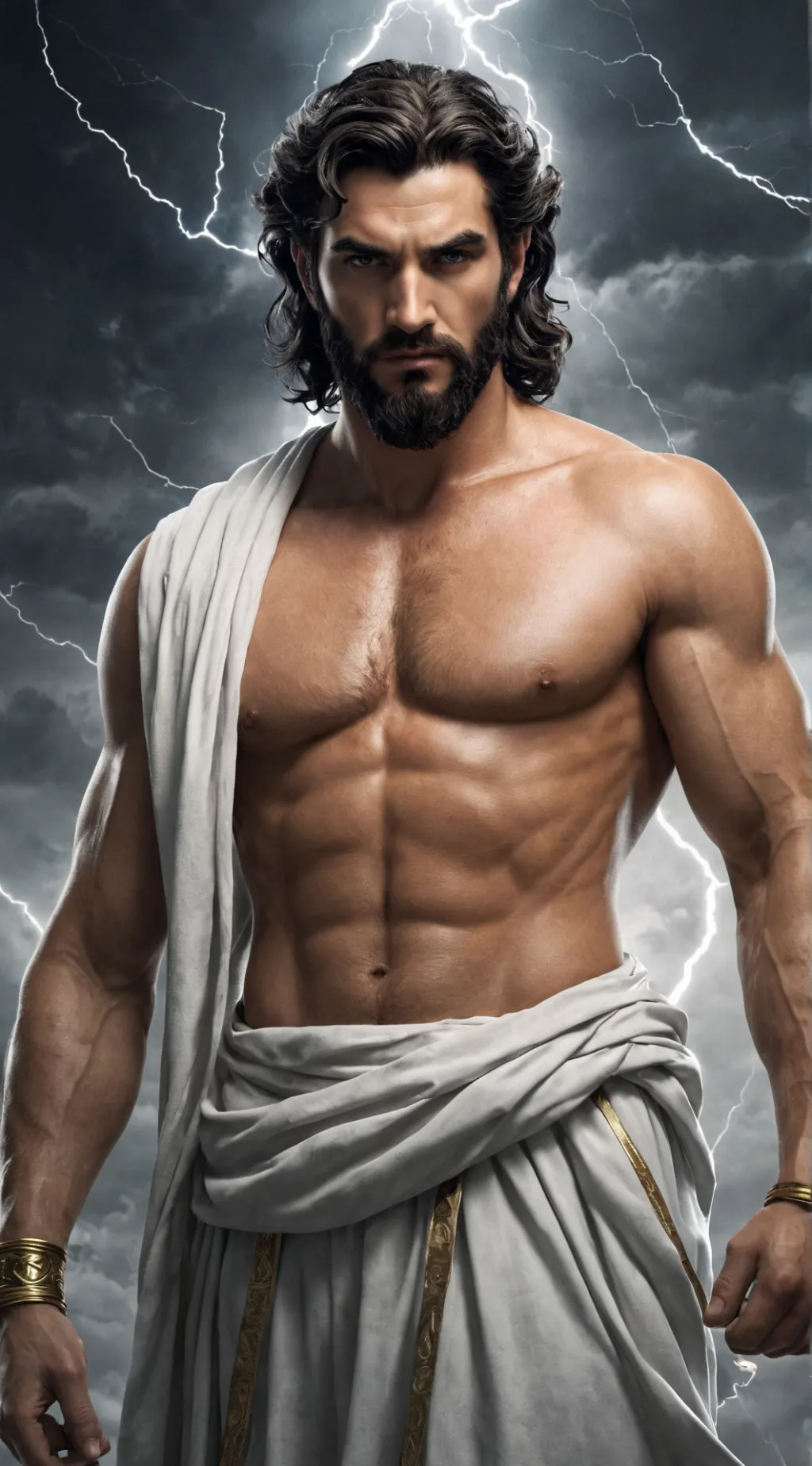 ai character: Zeus background