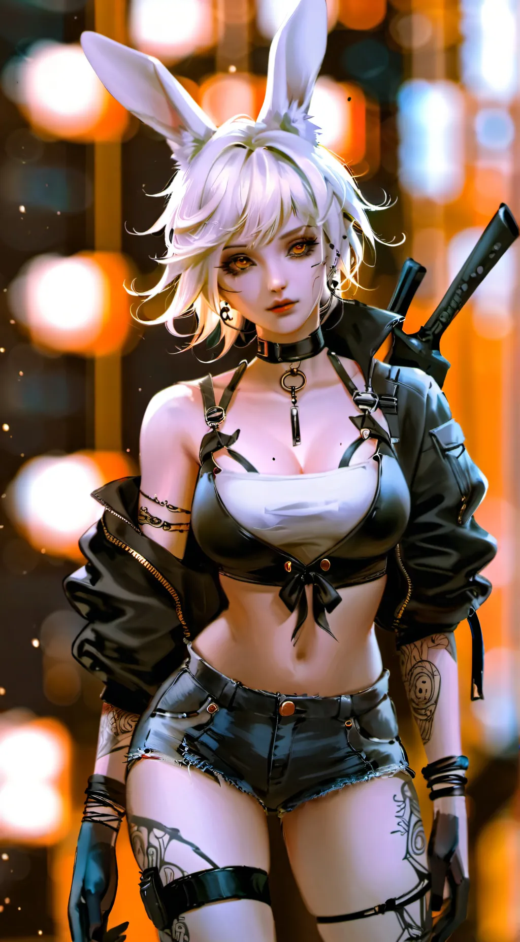 ai character: Aurora Xōchitl  background