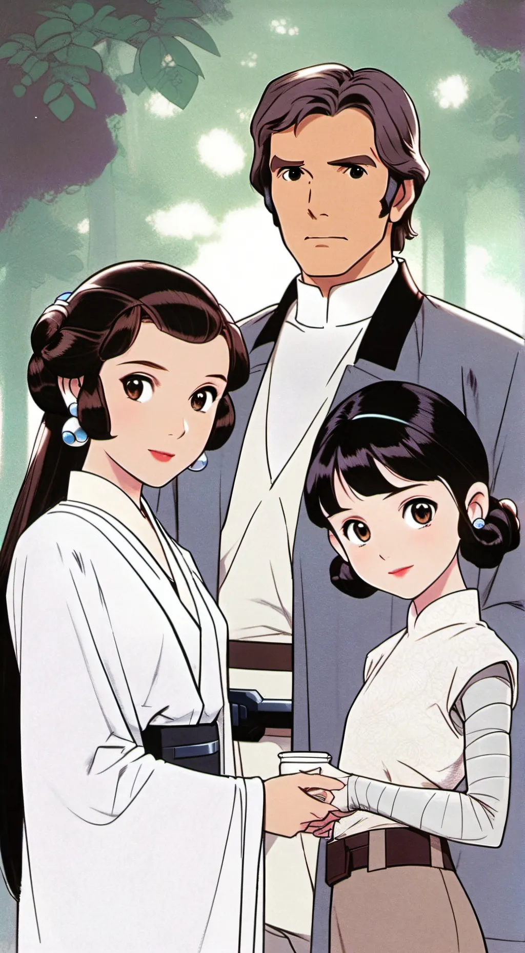 ai character: Leia han solo zoie background