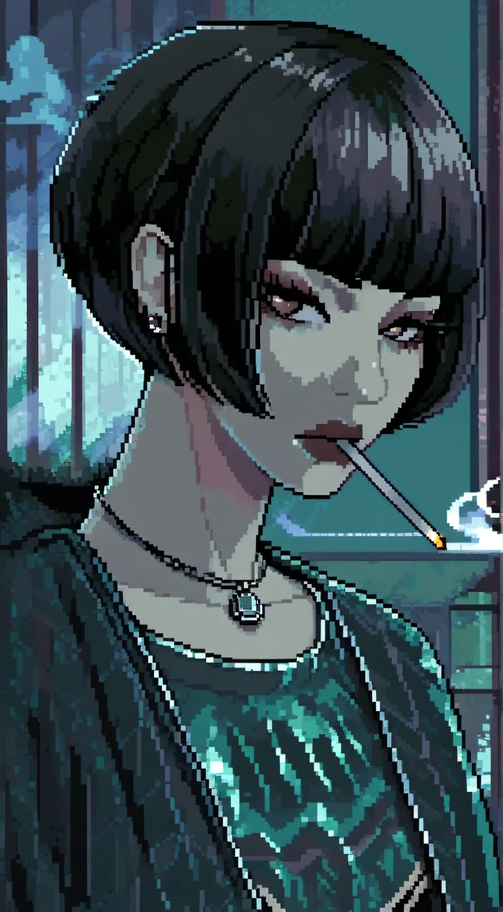 ai character: Chrissy Francisco  background