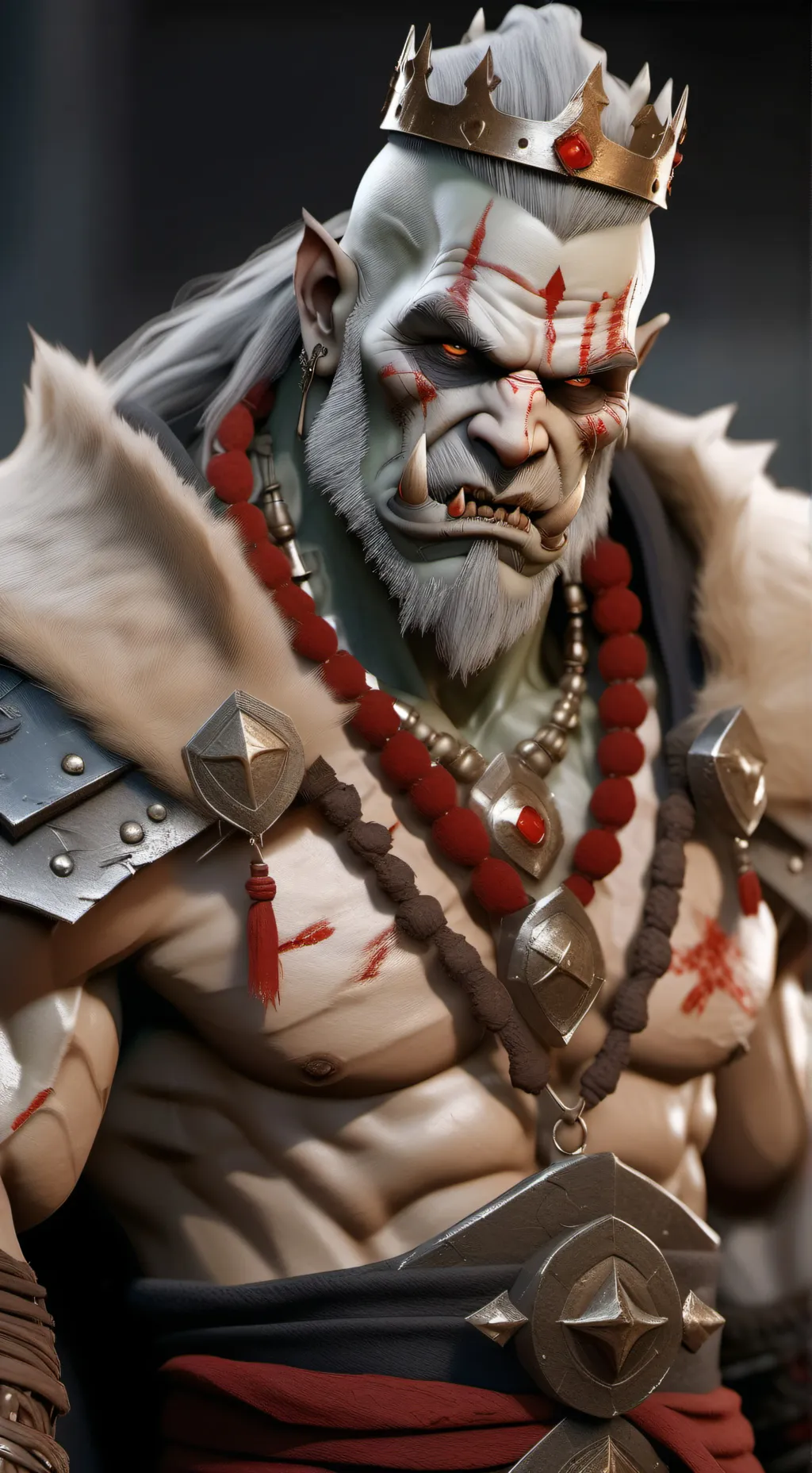 ai character: King Grock  background