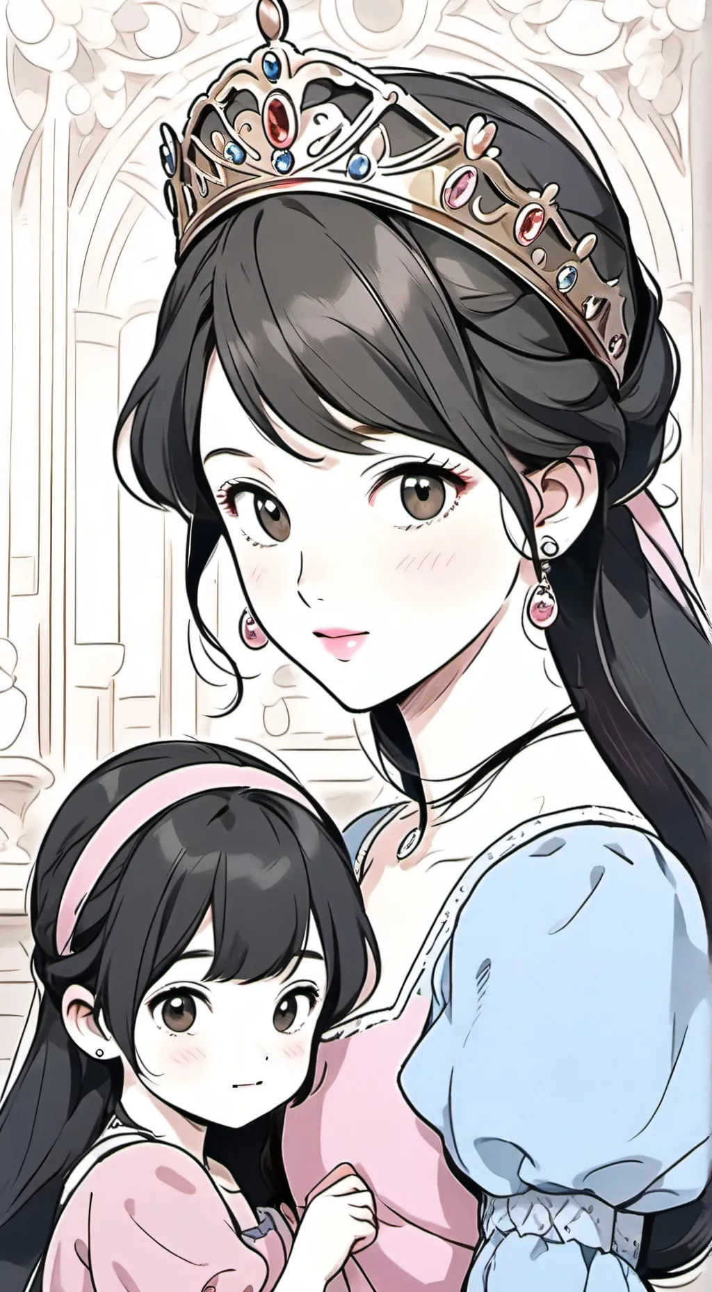 ai character: Cinderella zoie  background