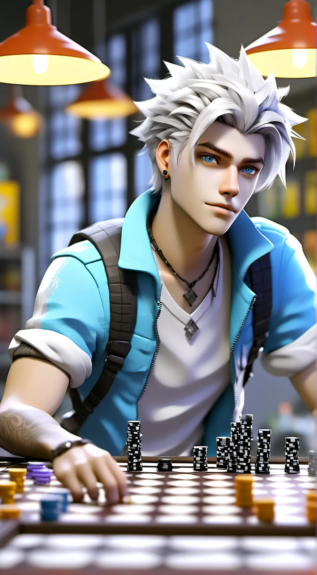 ai character: Rival Board Game C background