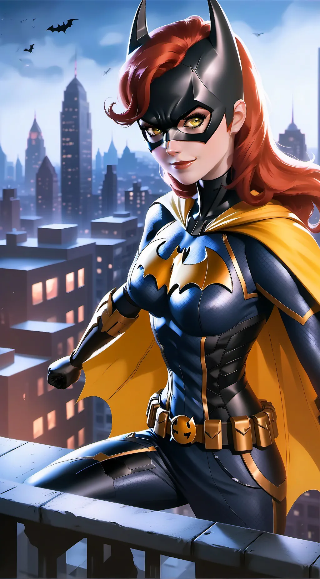 ai character: Batgirl background