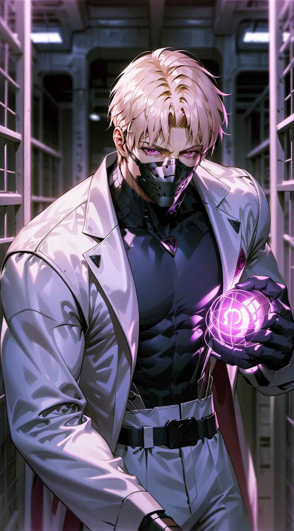 ai character:  Light Rose background
