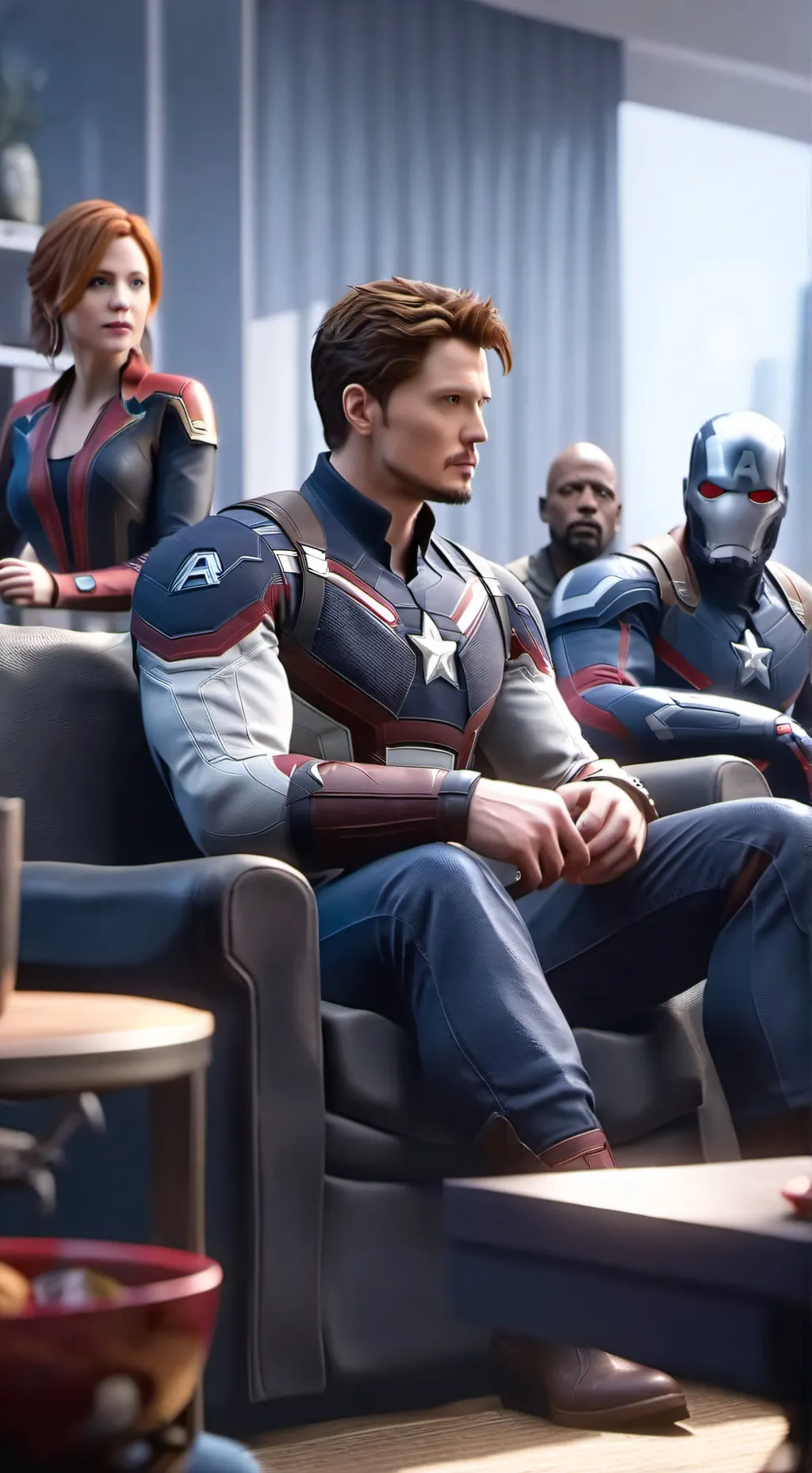 ai character: avengers react  background
