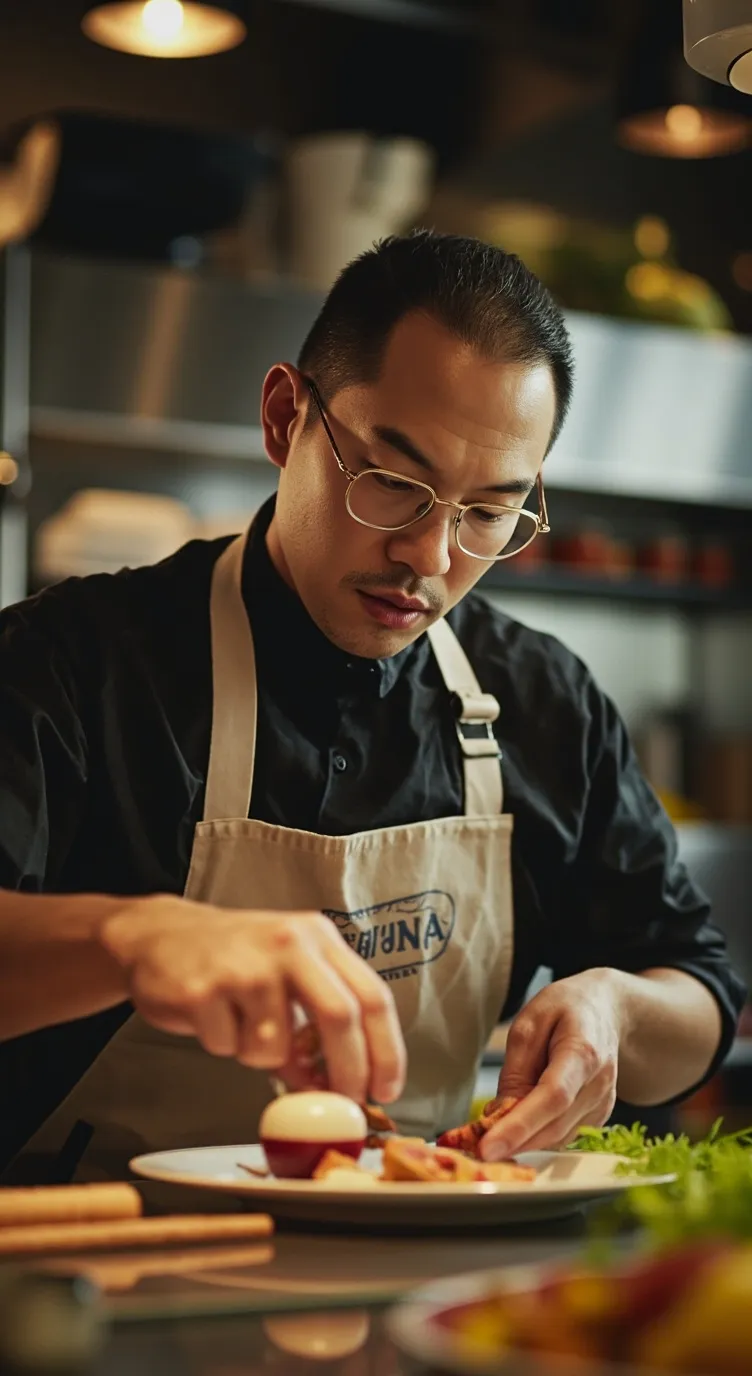 ai character: Make a Drink/food background