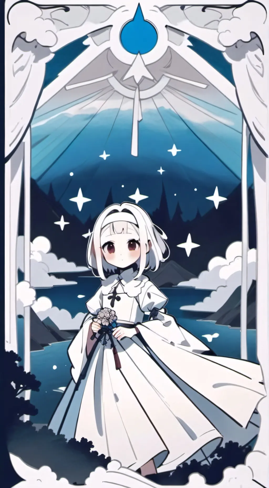 ai character: bftpganalog horror background