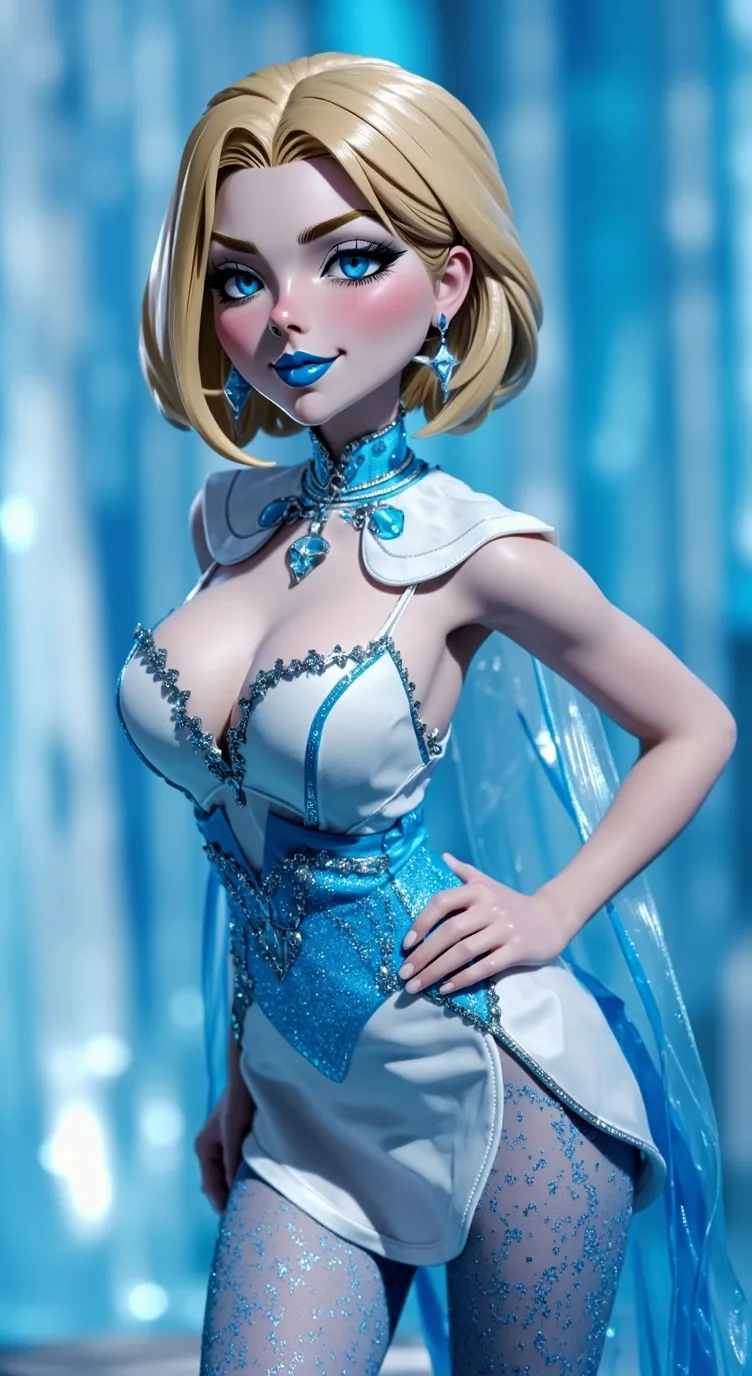 ai character: Emma Frost 🩵🥶❄️💧2 background