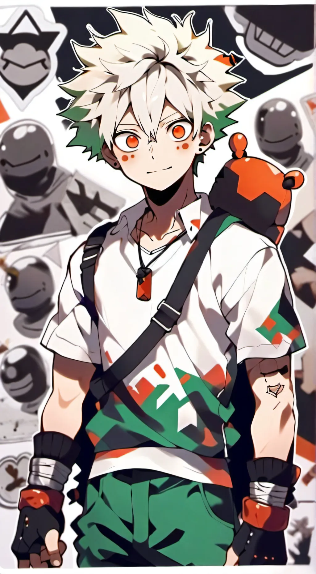 ai character: Bakugo X you background