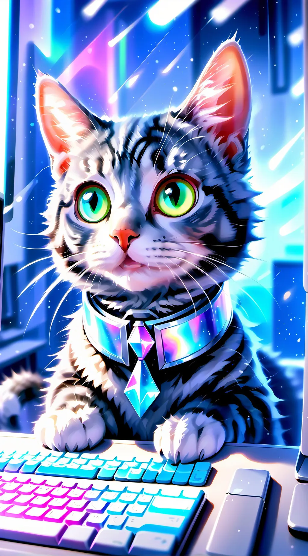ai character: ByteCat background