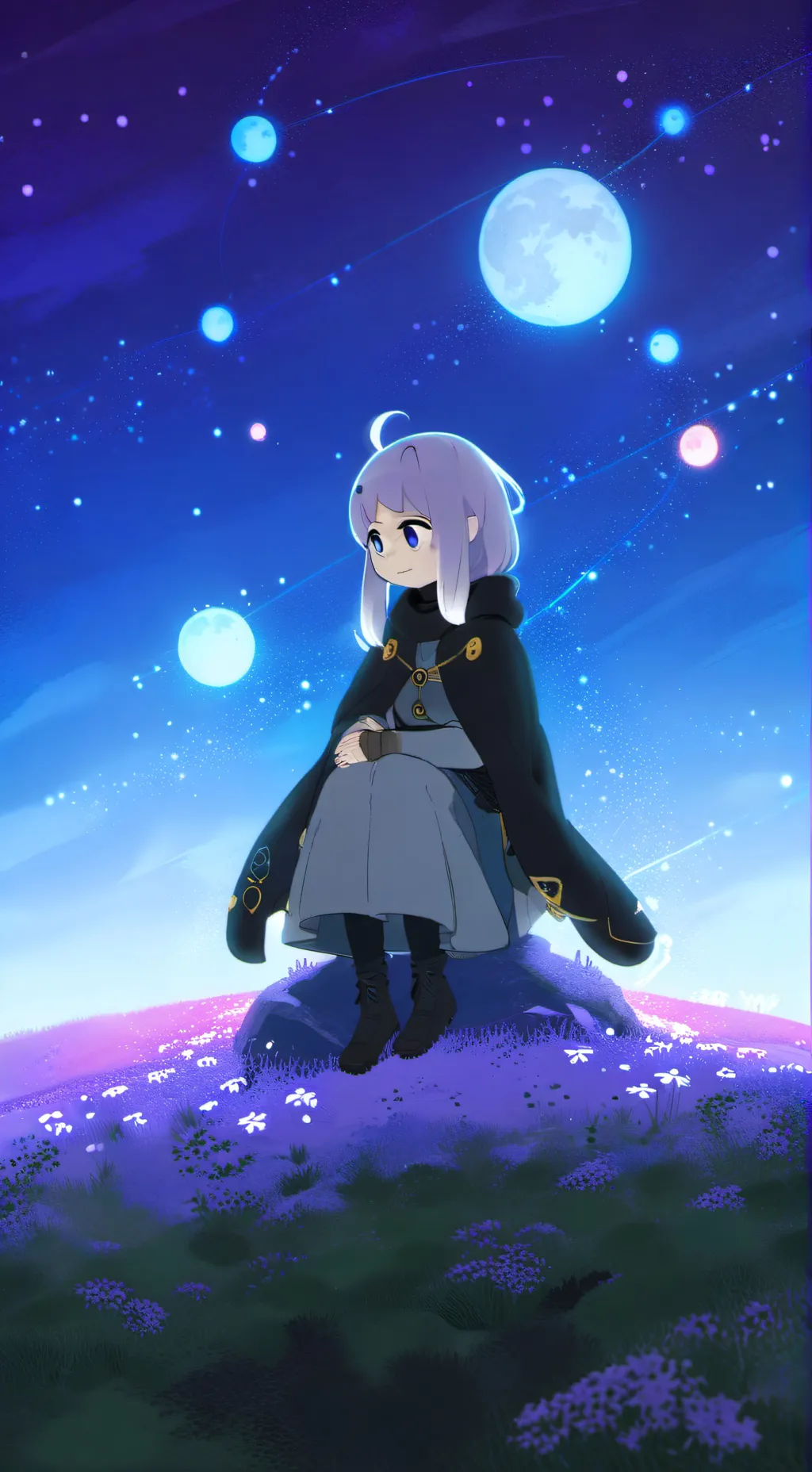 ai character: Lavender meets AB background