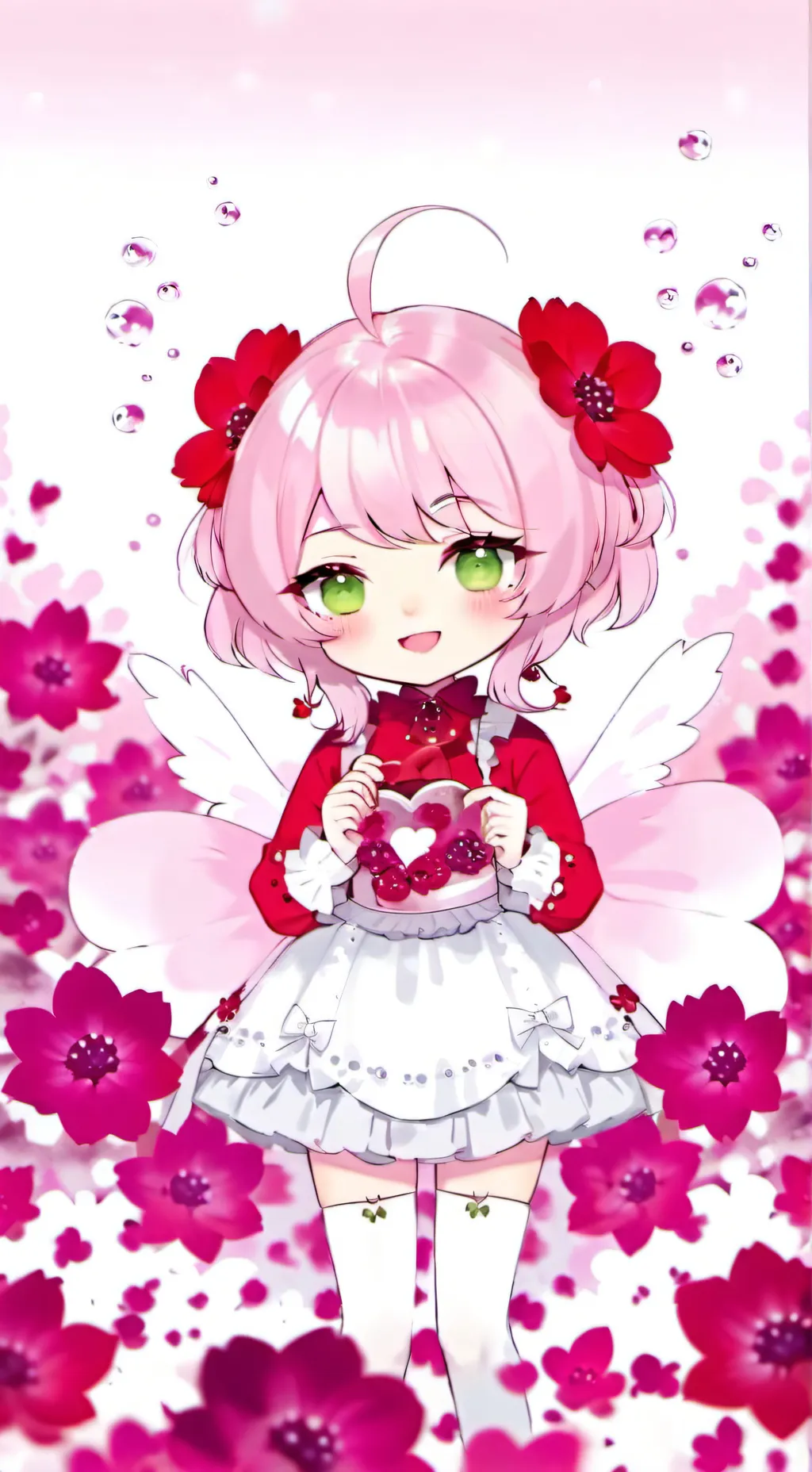 ai character: Sakura Moshysu Qi background