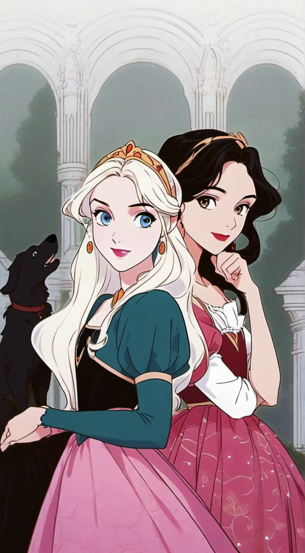 ai character: AUORA zoie  background