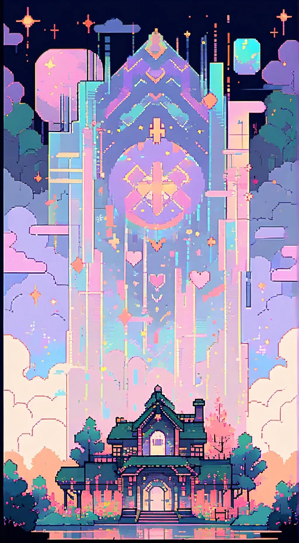 ai character: power heaven  background