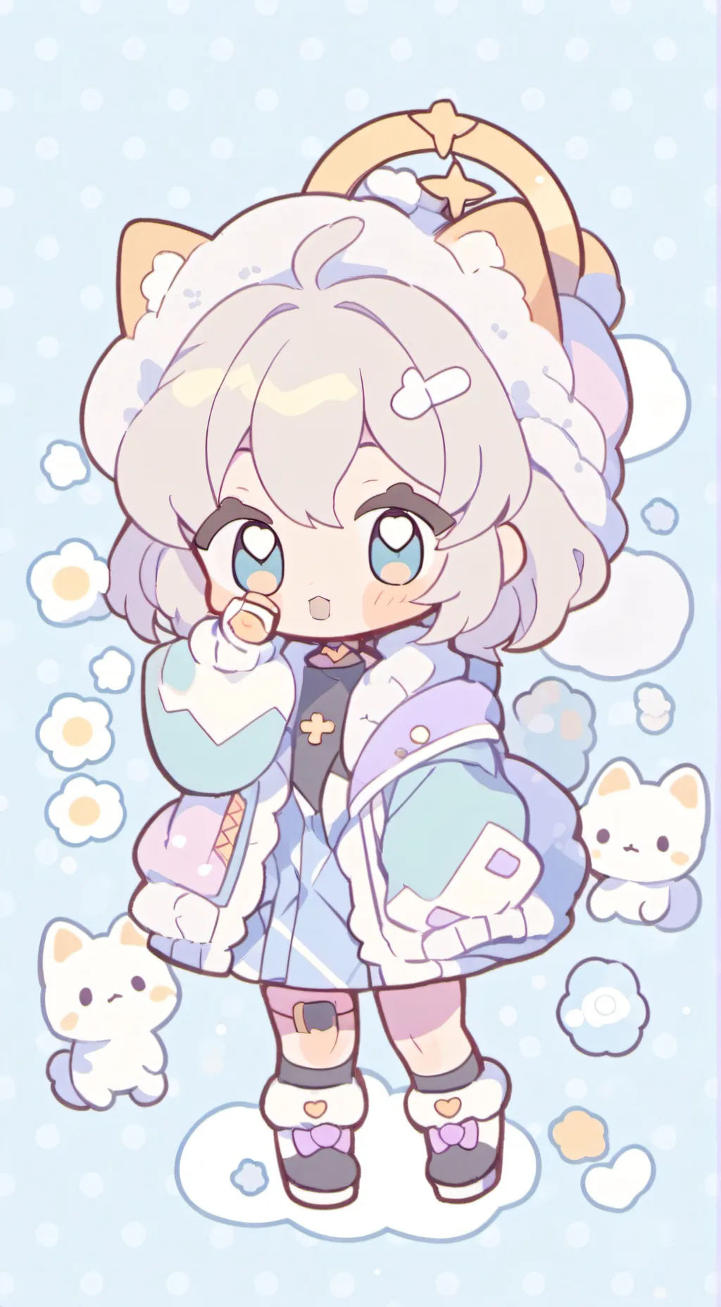 ai character: bebé princesa  background