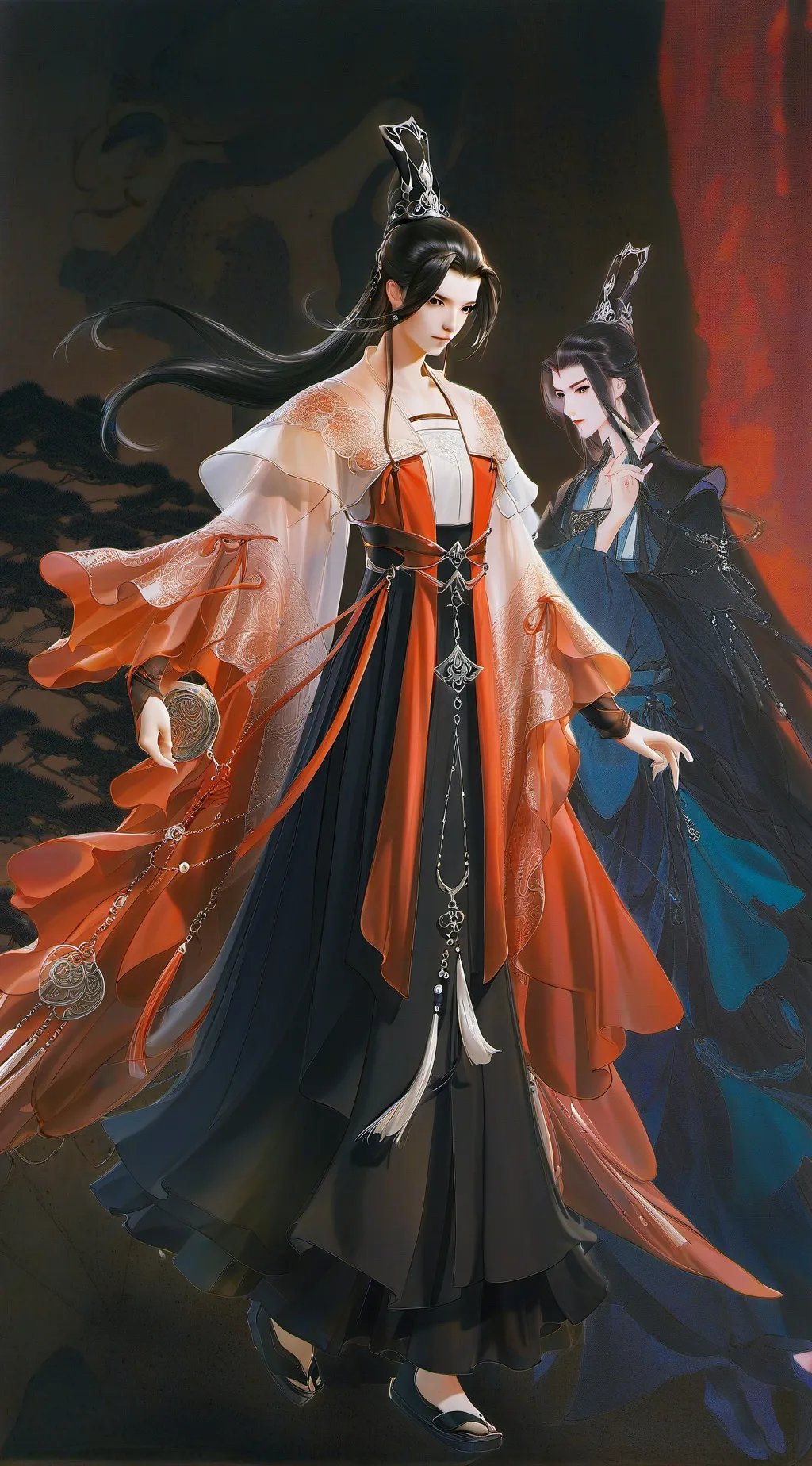 ai character: Michael x isagi background