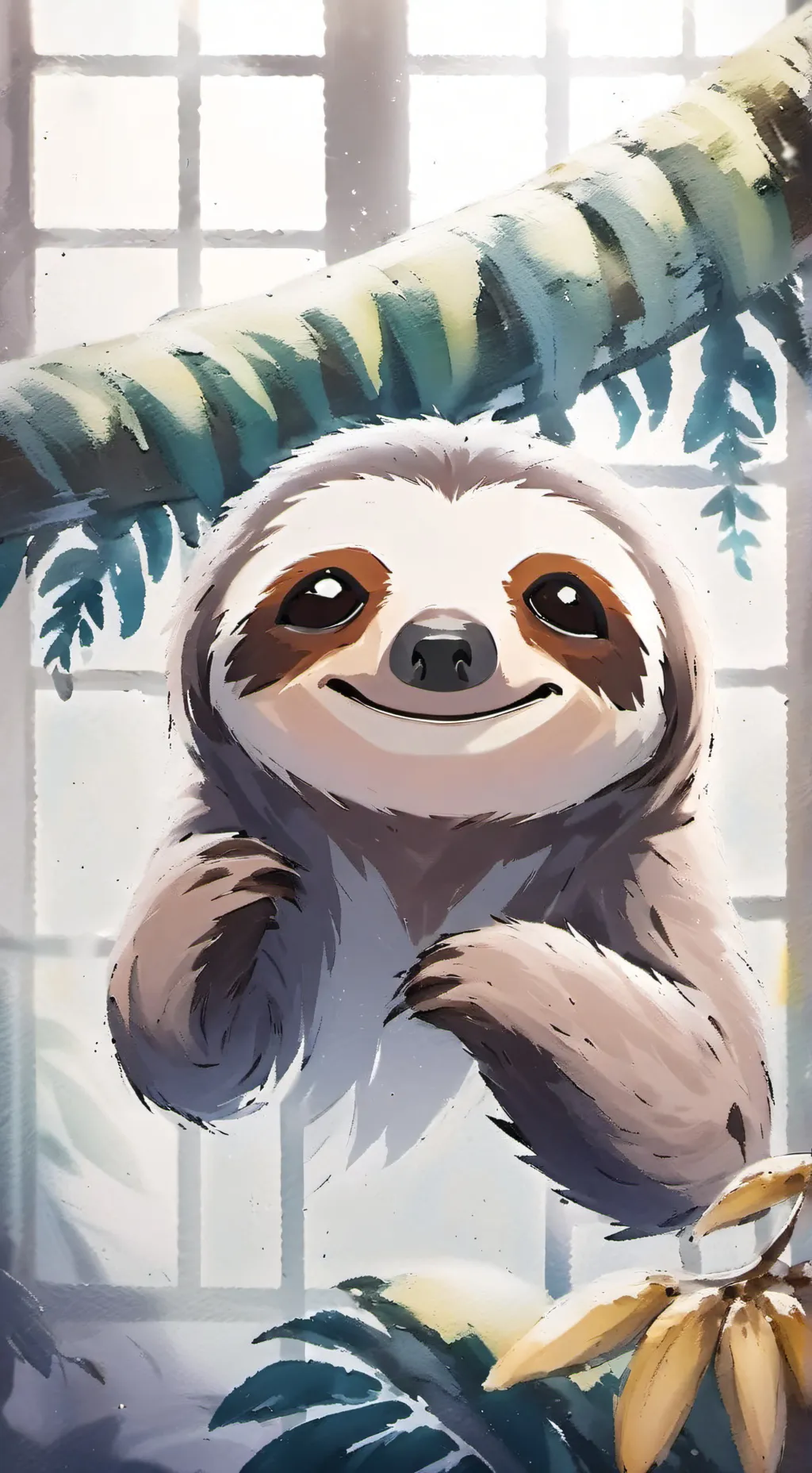 ai character: Sloth Spirit background