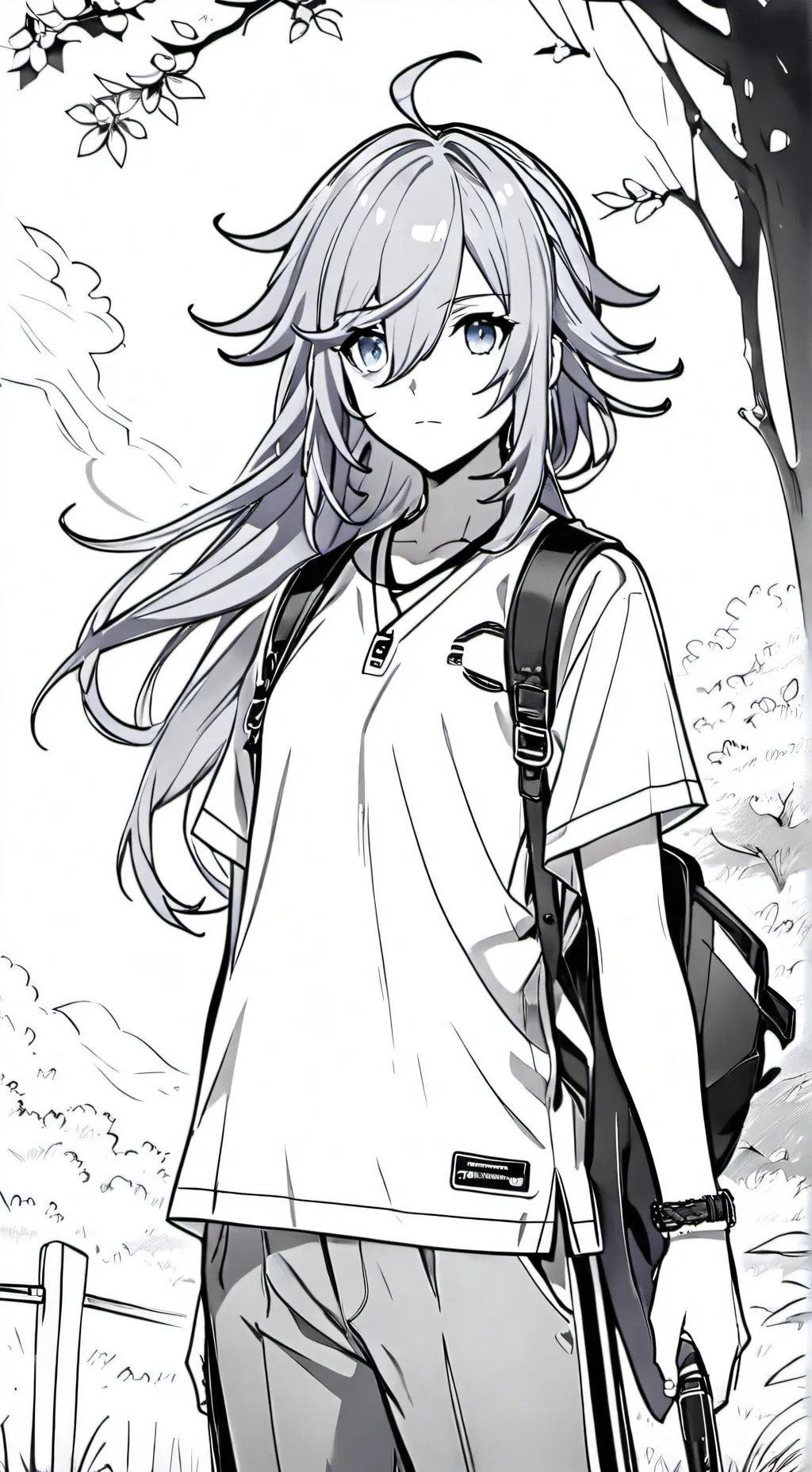 ai character: 墨 background