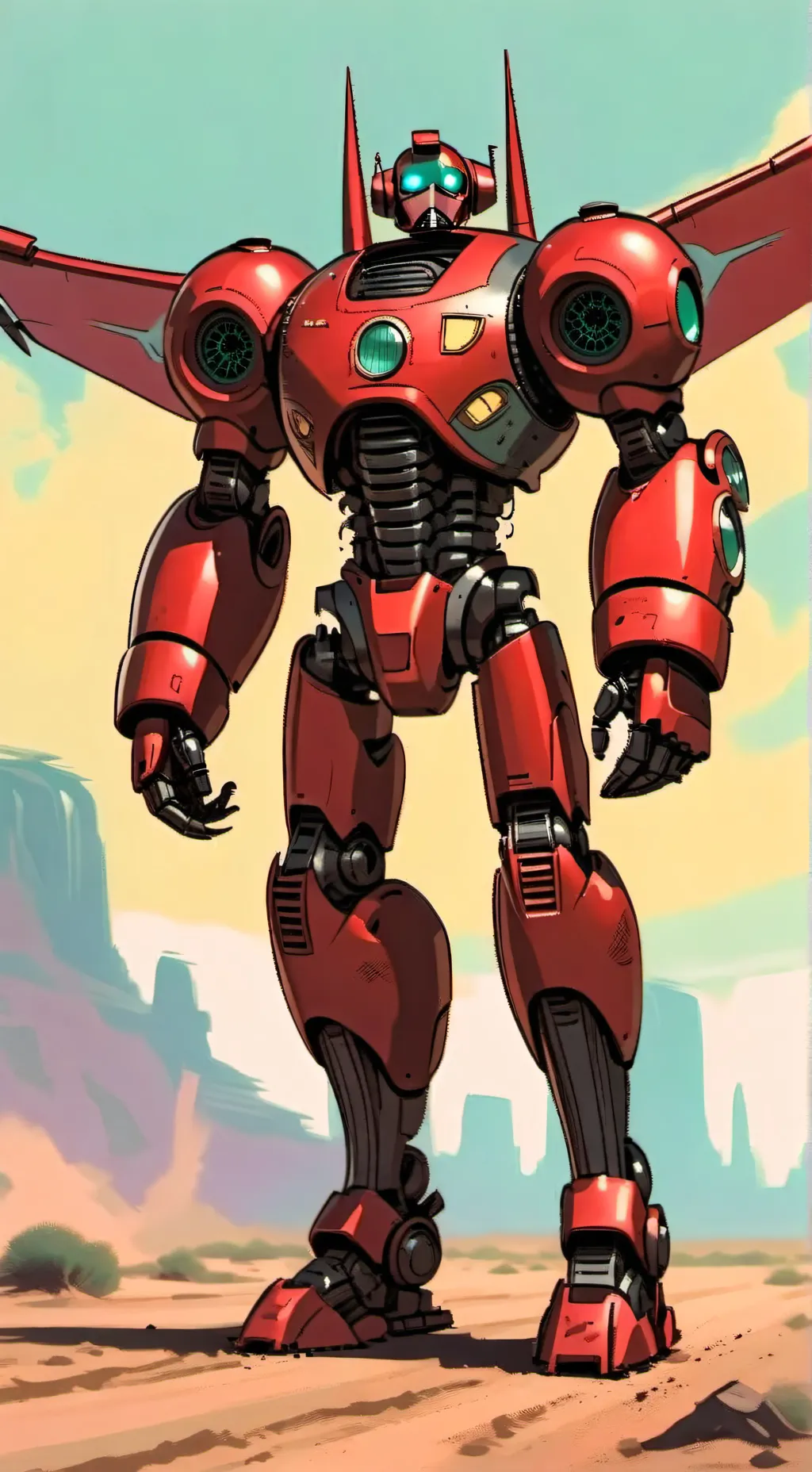 ai character: double gun background