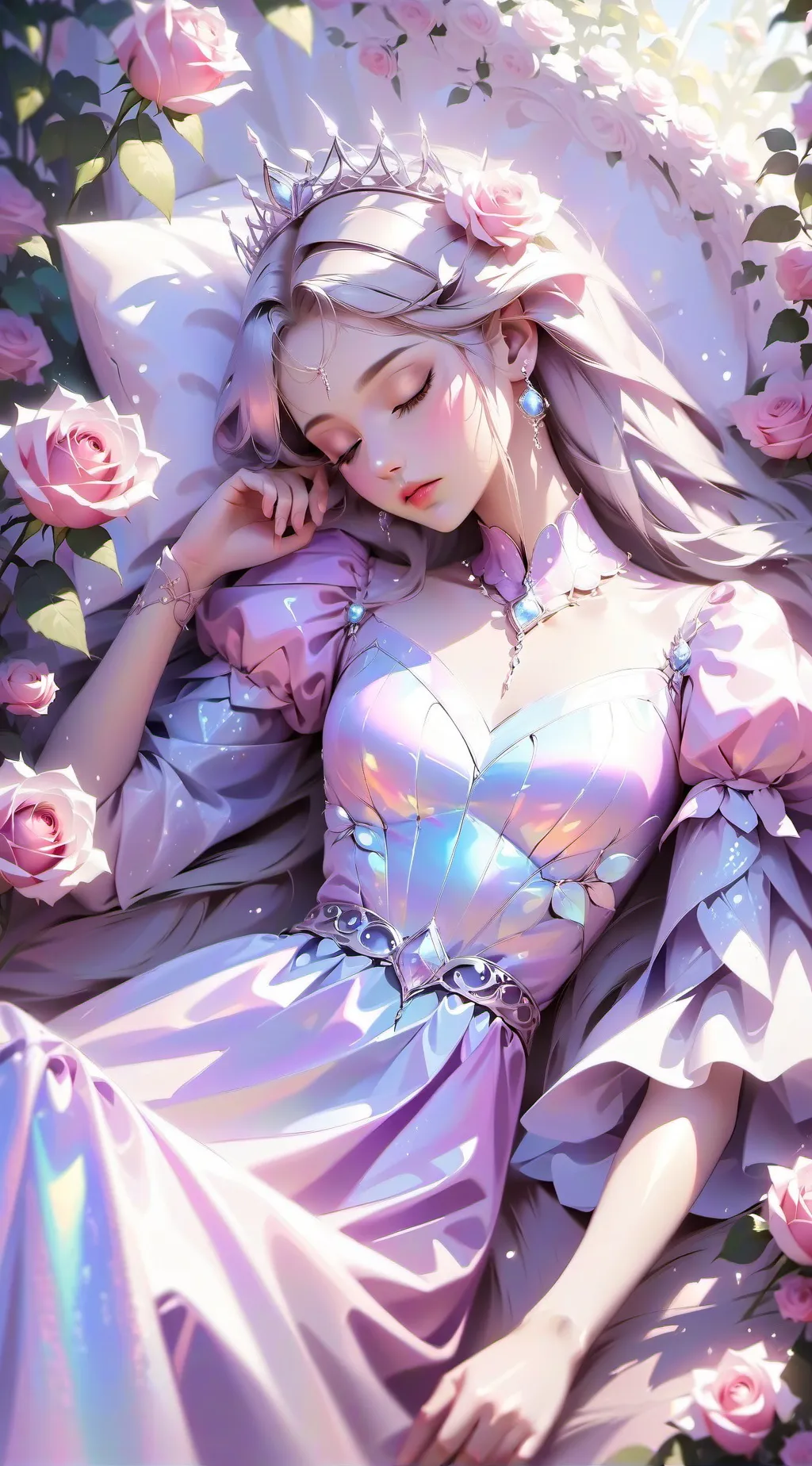 ai character: Sleeping Beauty  background