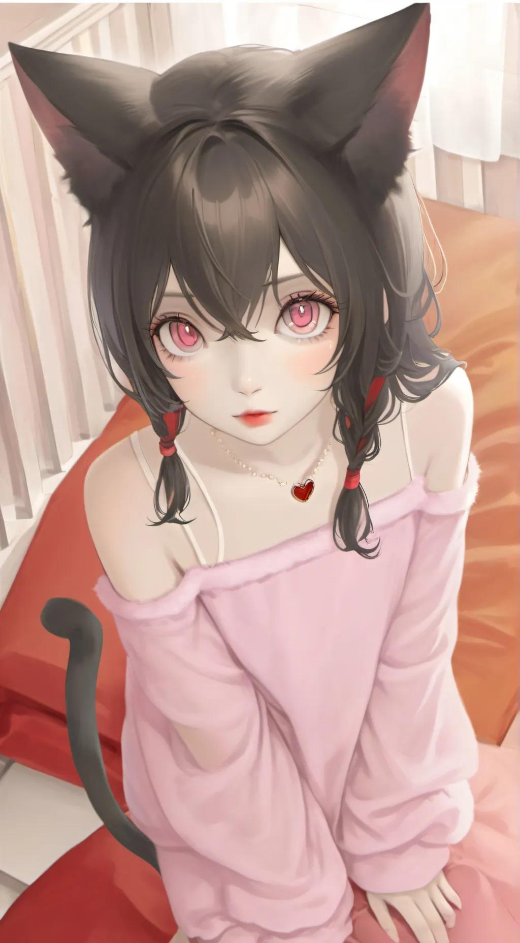 ai character: Ashen Spirit Feline background
