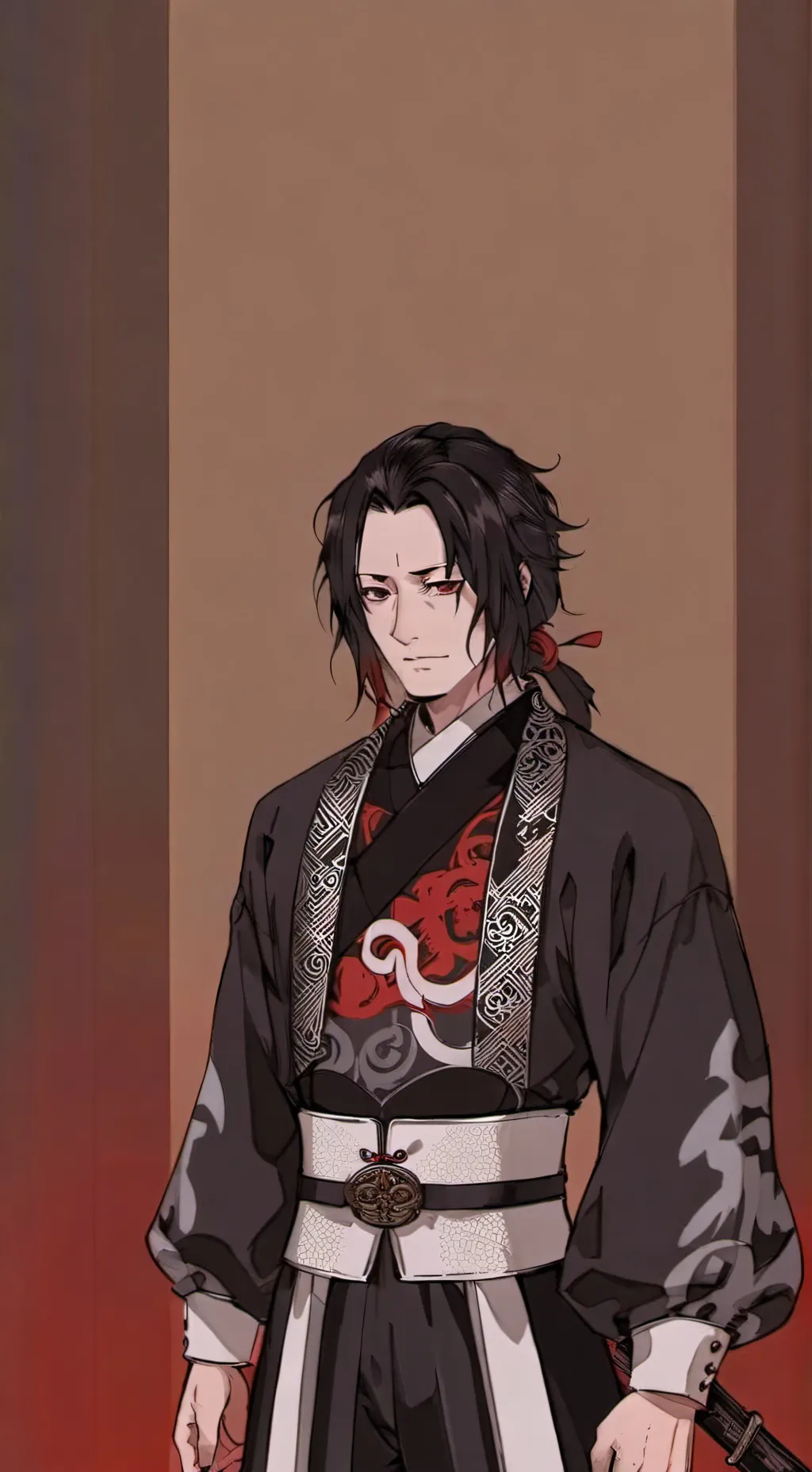 ai character: demon slayer  background