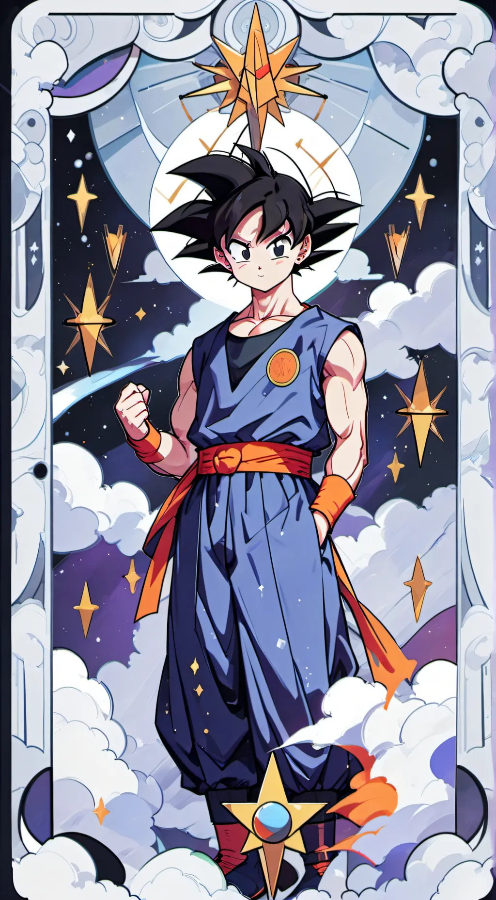ai character: GOKU  background