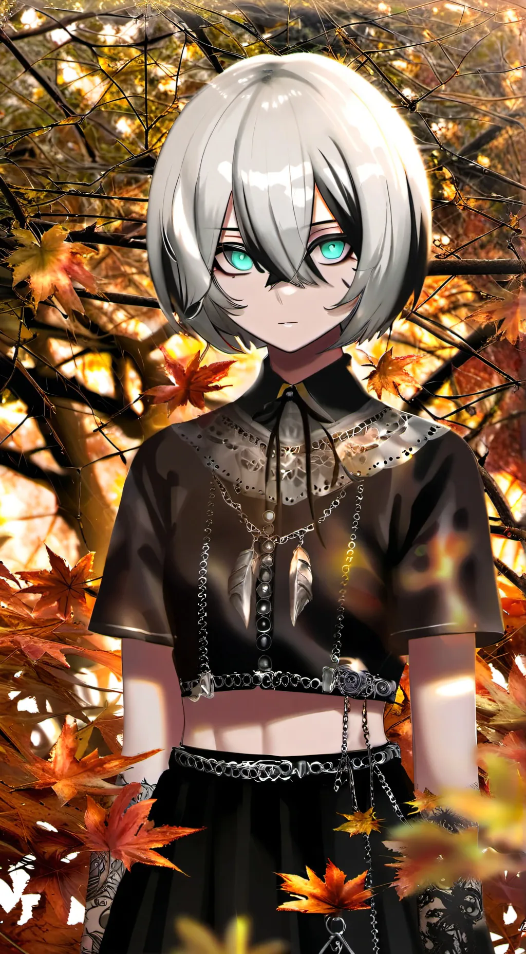 ai character: violet background