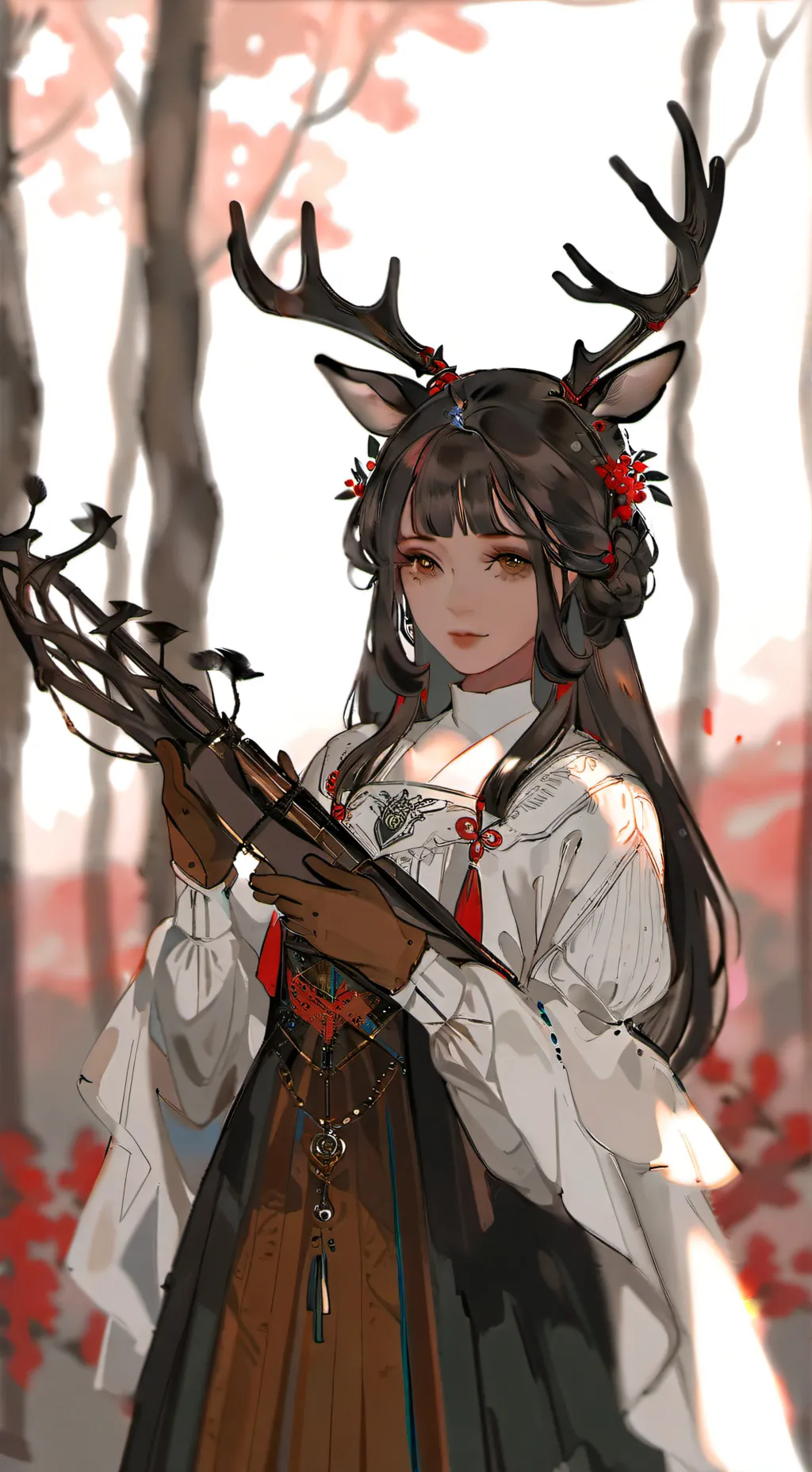ai character: Deer background